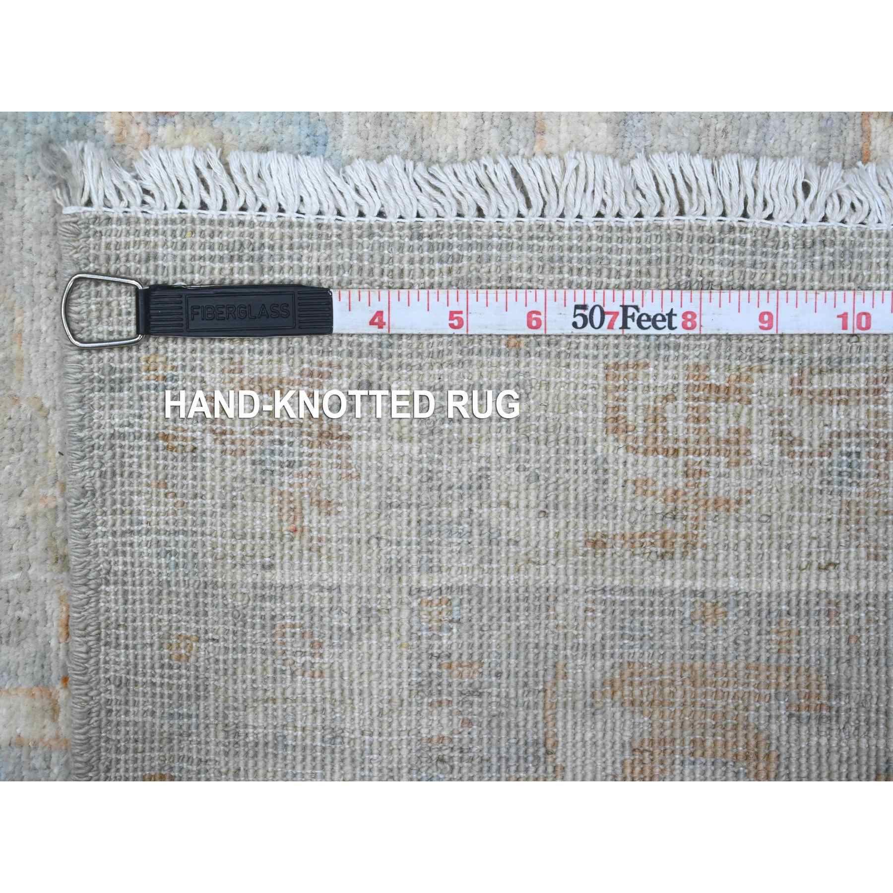 Oushak-And-Peshawar-Hand-Knotted-Rug-448135