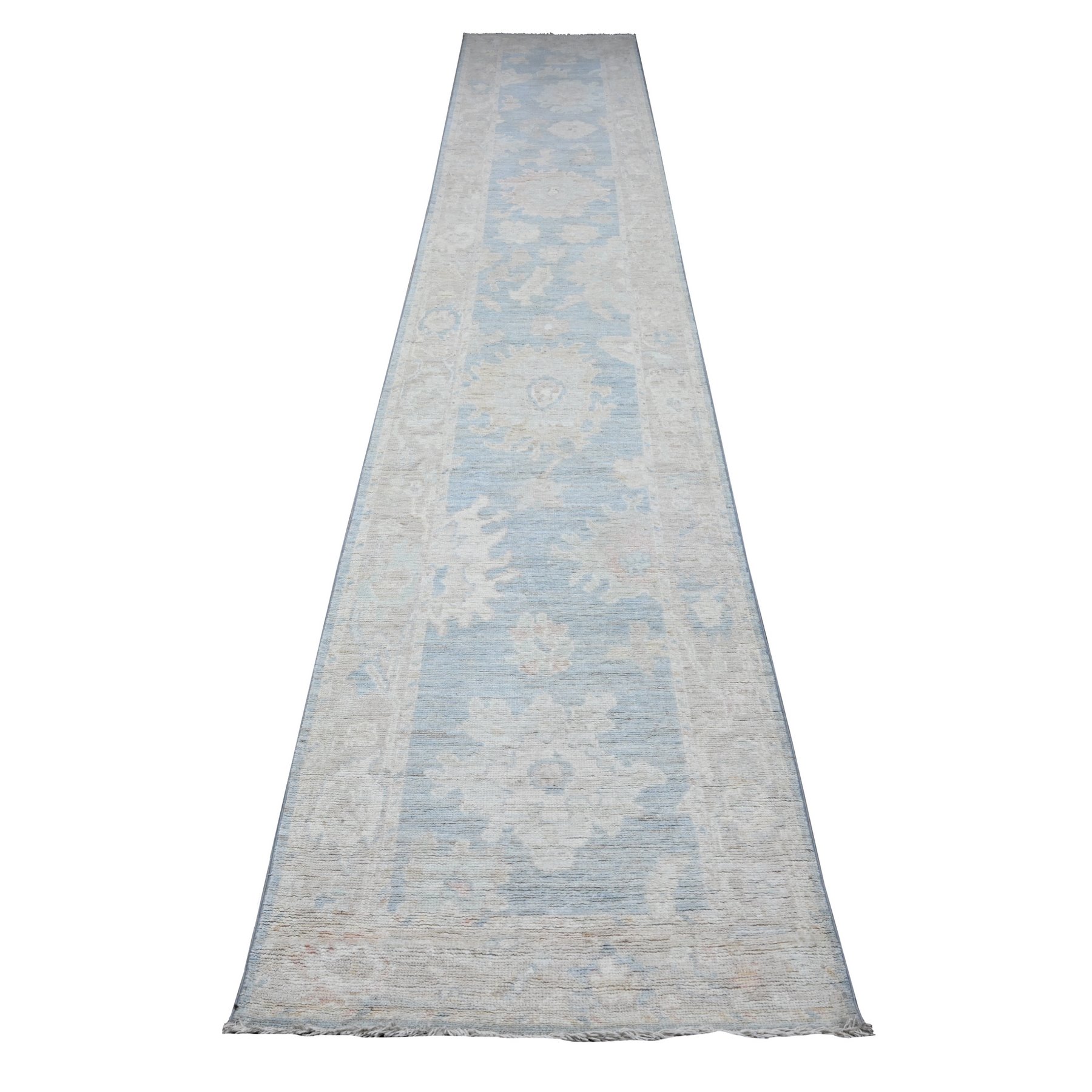 Oushak-And-Peshawar-Hand-Knotted-Rug-448150