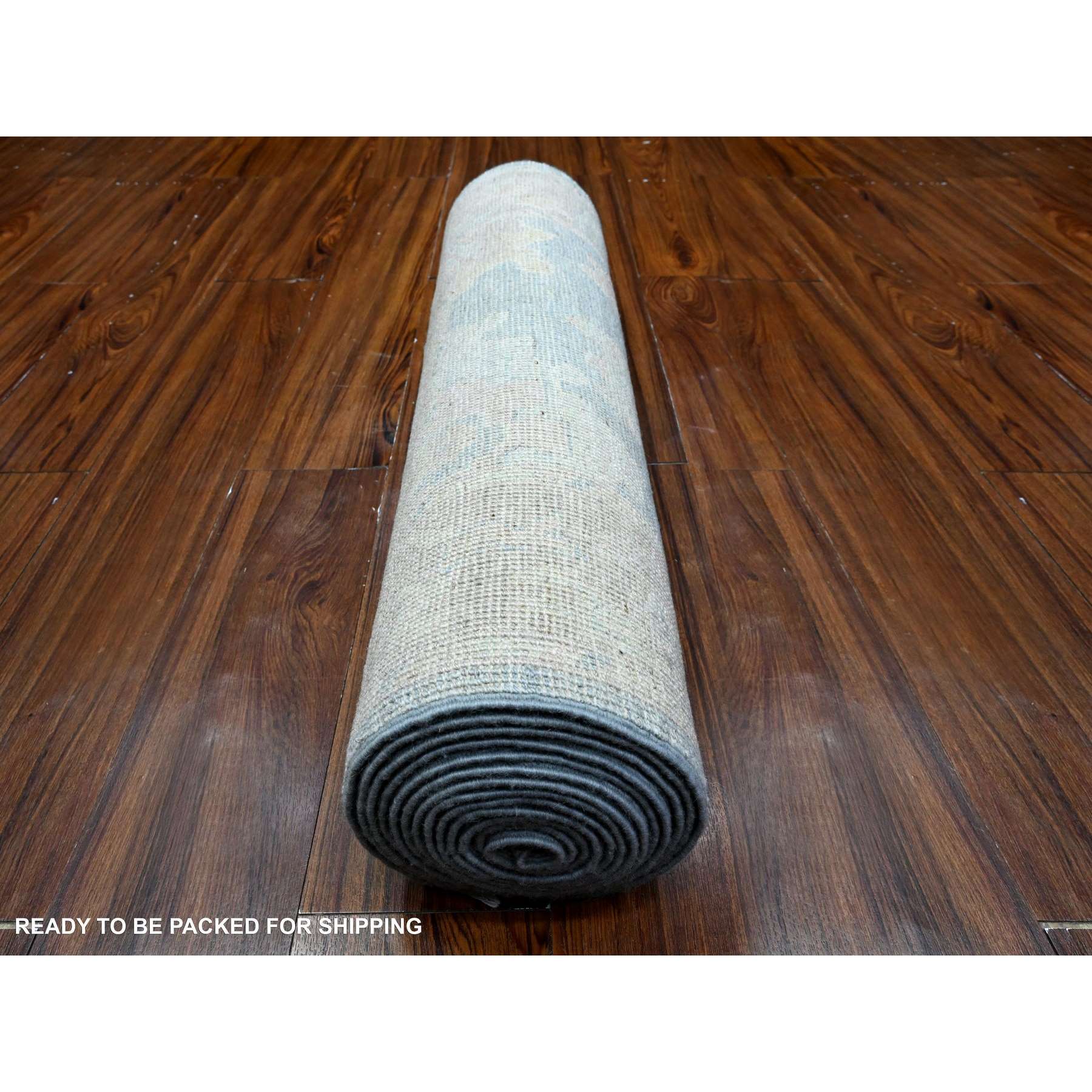 Oushak-And-Peshawar-Hand-Knotted-Rug-448150