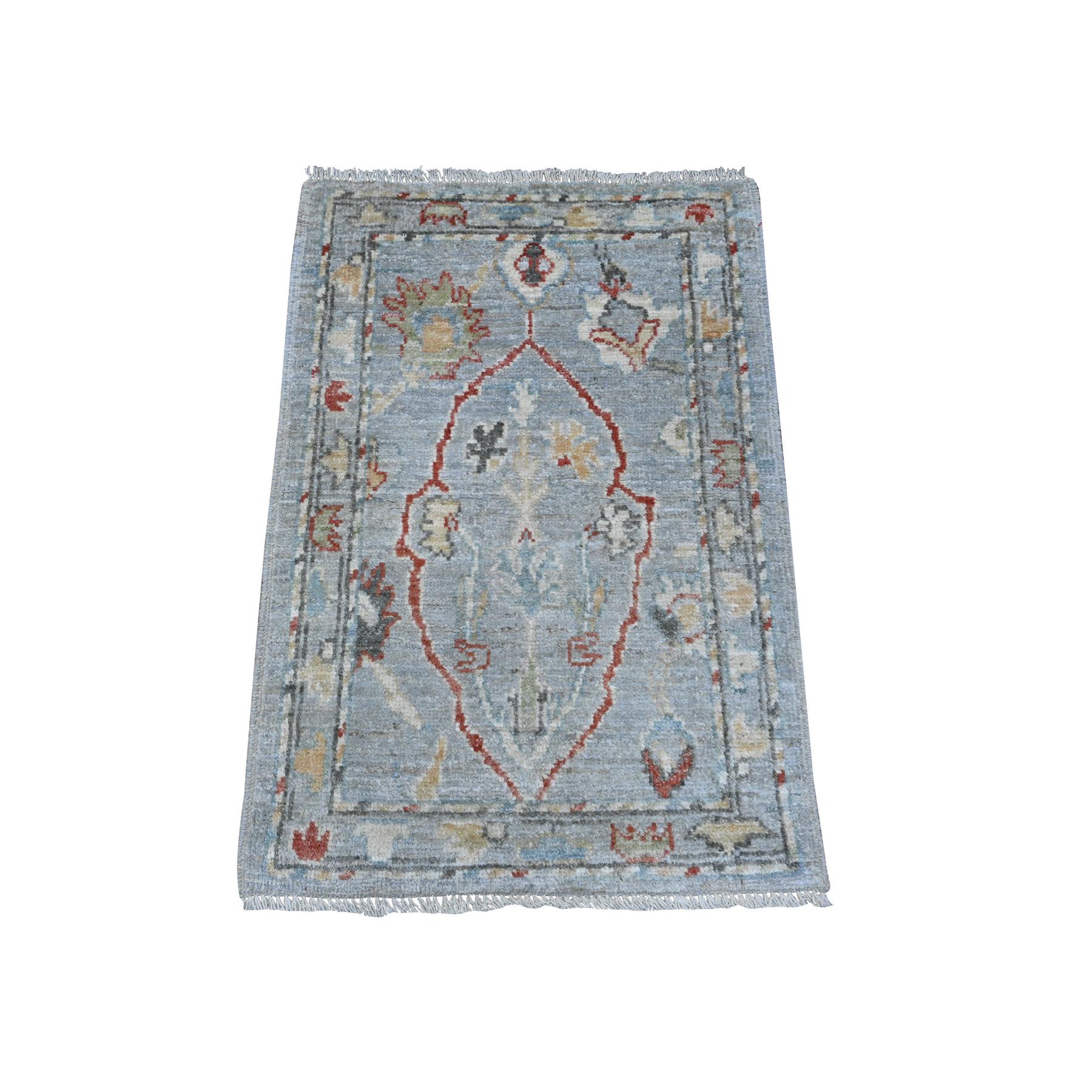 Oushak-And-Peshawar-Hand-Knotted-Rug-448165