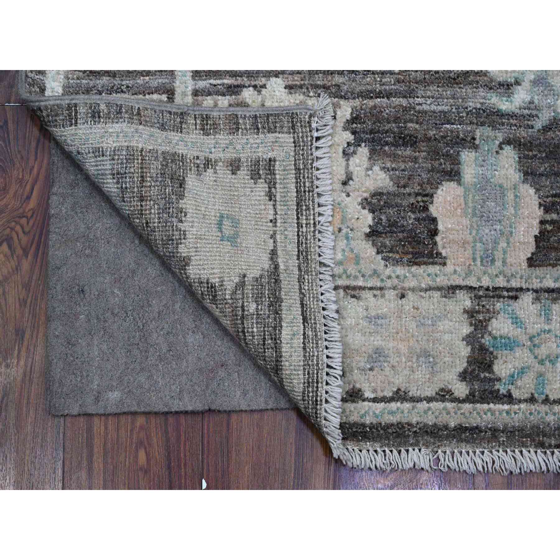 Oushak-And-Peshawar-Hand-Knotted-Rug-448180