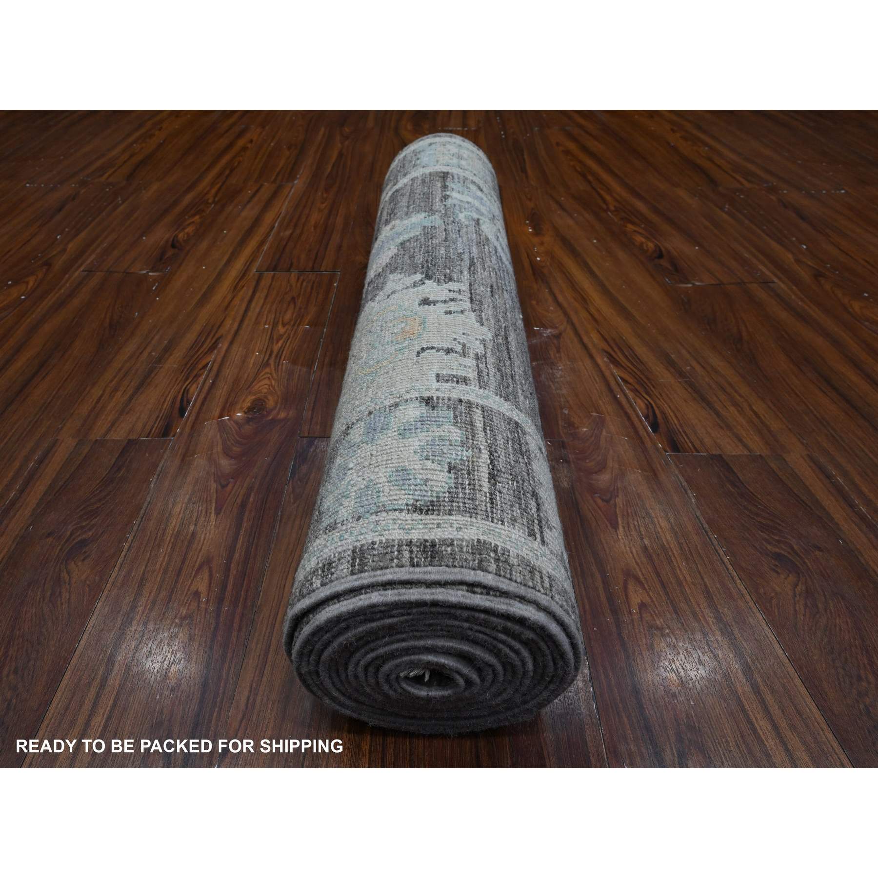 Oushak-And-Peshawar-Hand-Knotted-Rug-448180