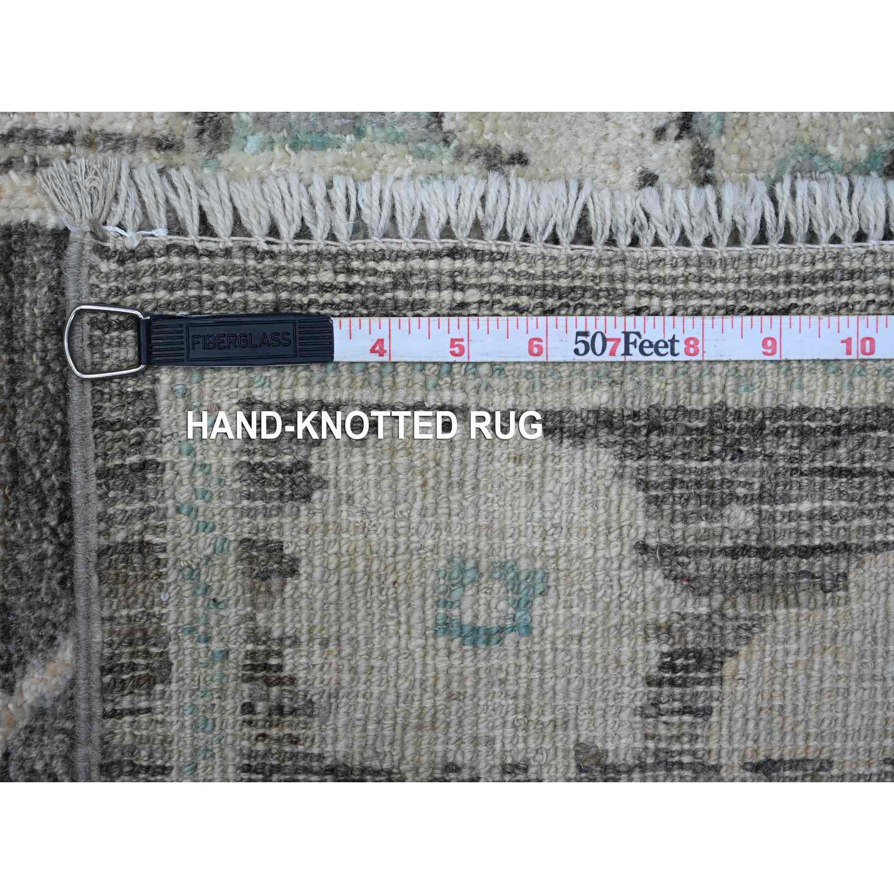 Oushak-And-Peshawar-Hand-Knotted-Rug-448180