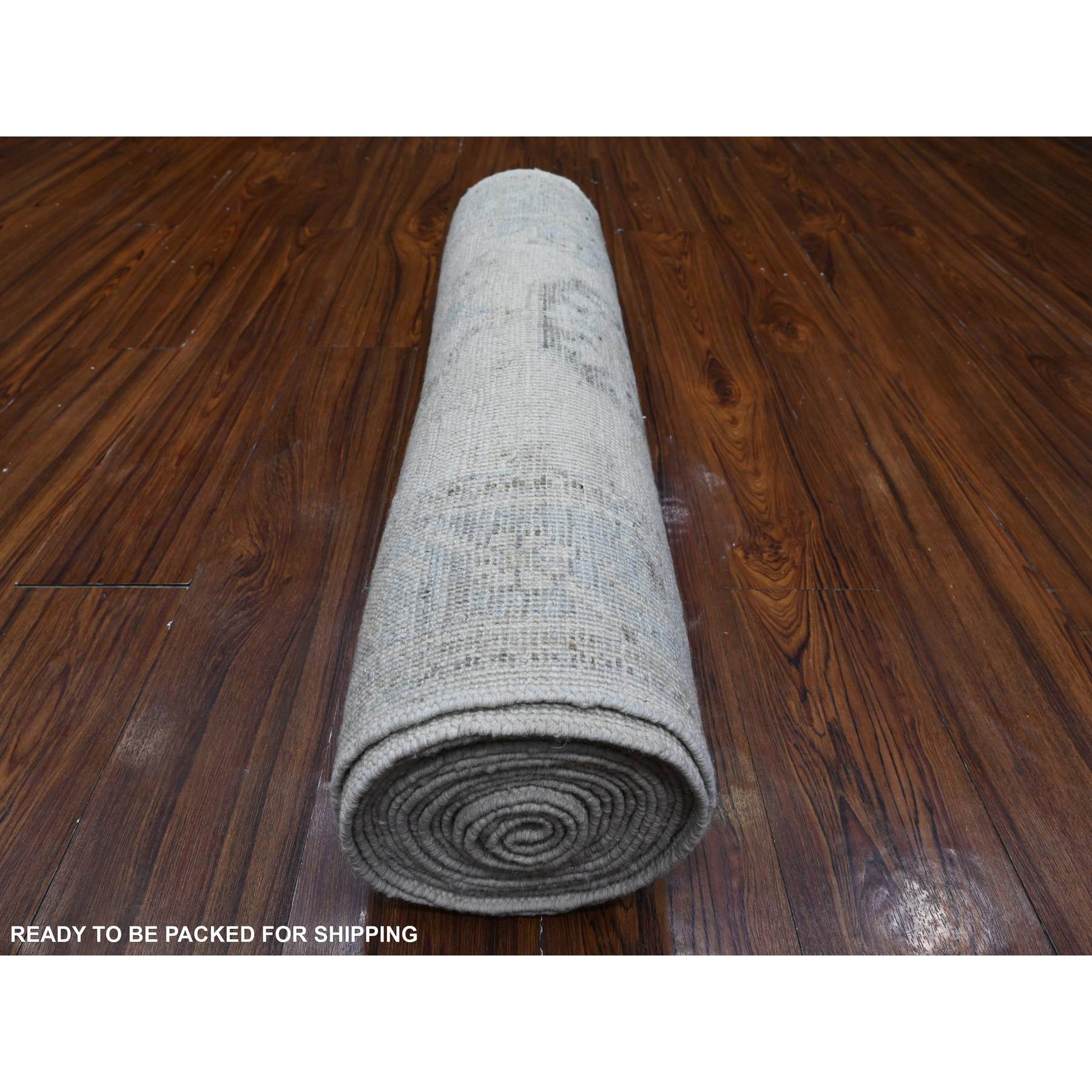 Oushak-And-Peshawar-Hand-Knotted-Rug-448185