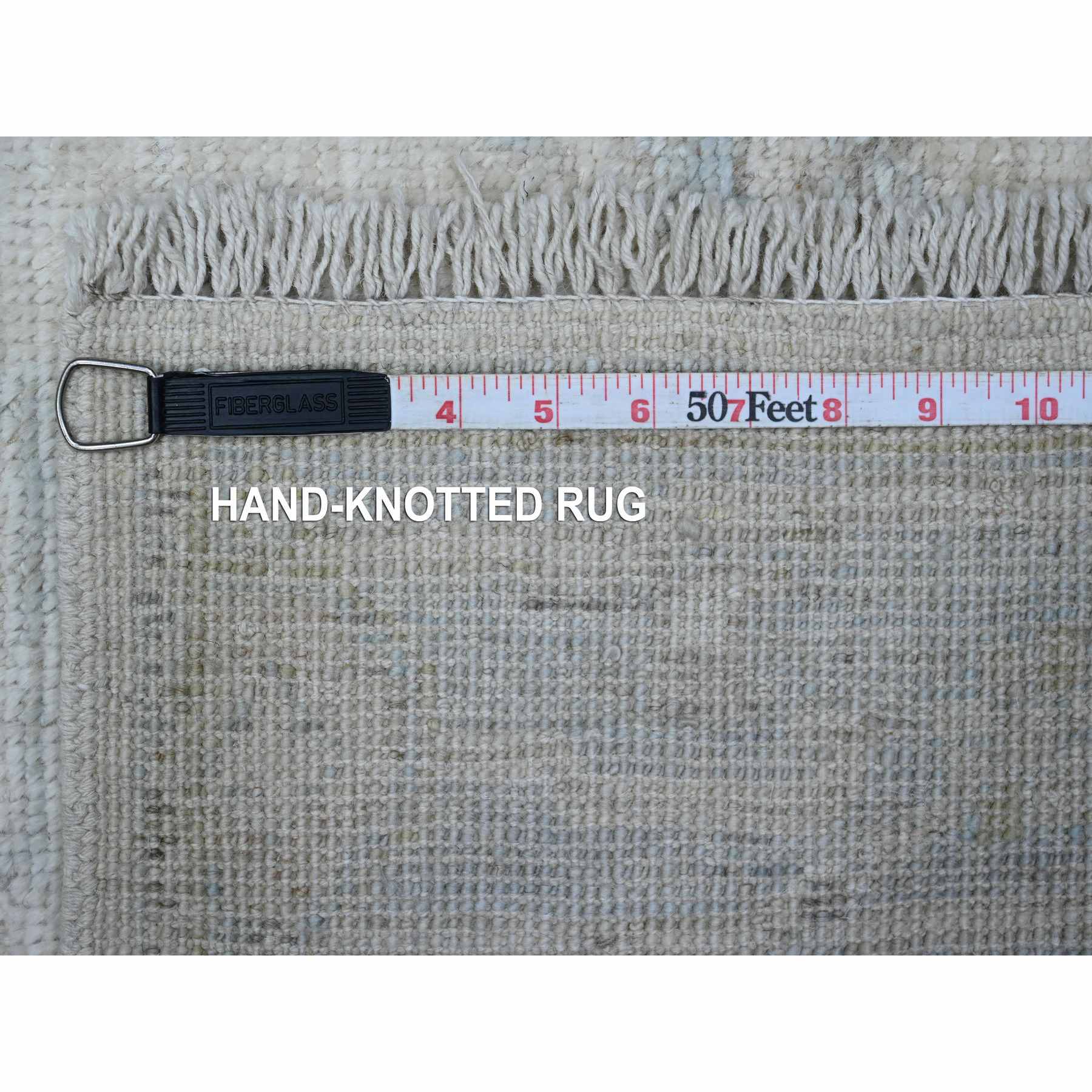 Oushak-And-Peshawar-Hand-Knotted-Rug-448185