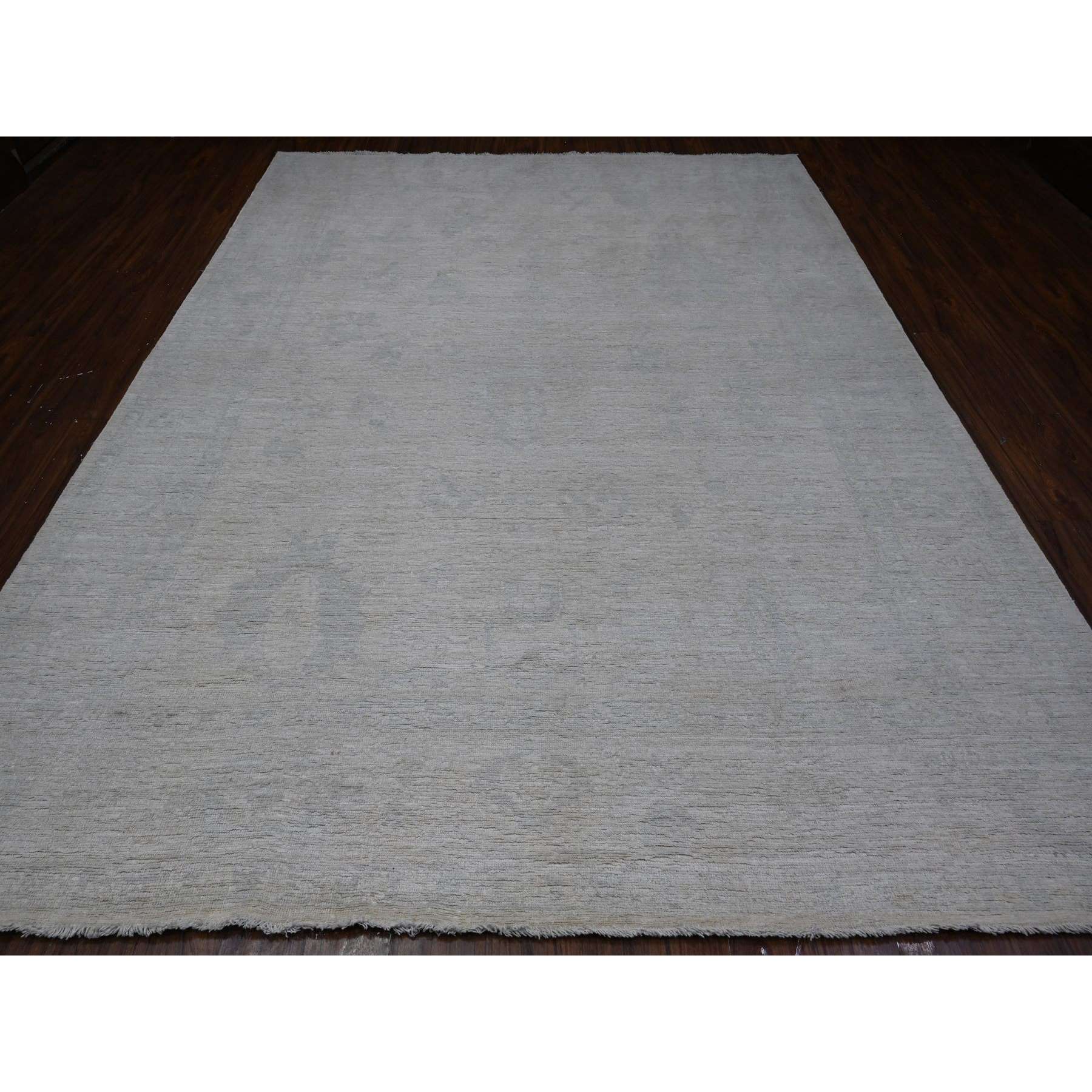 Oushak-And-Peshawar-Hand-Knotted-Rug-448225