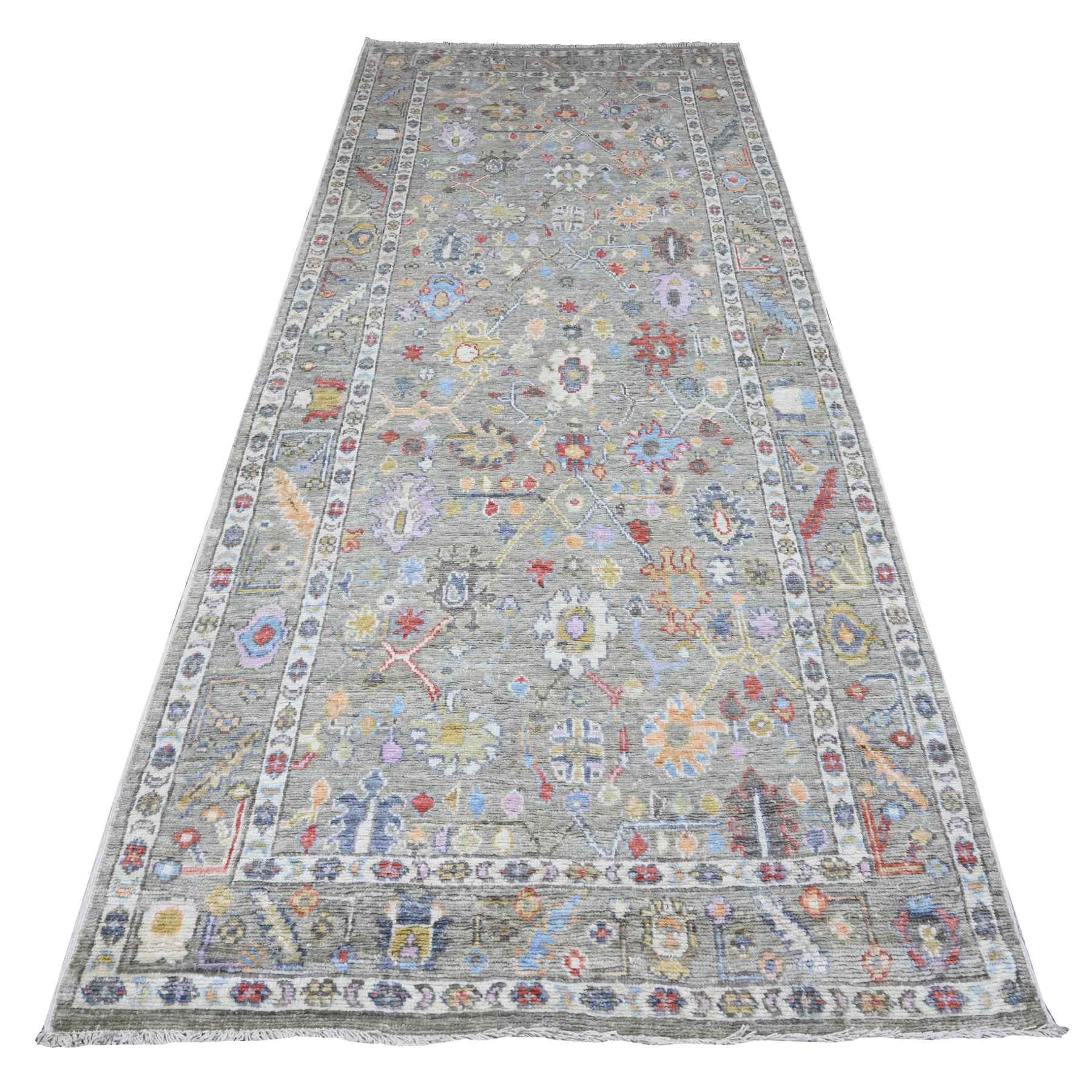 Oushak-And-Peshawar-Hand-Knotted-Rug-448235