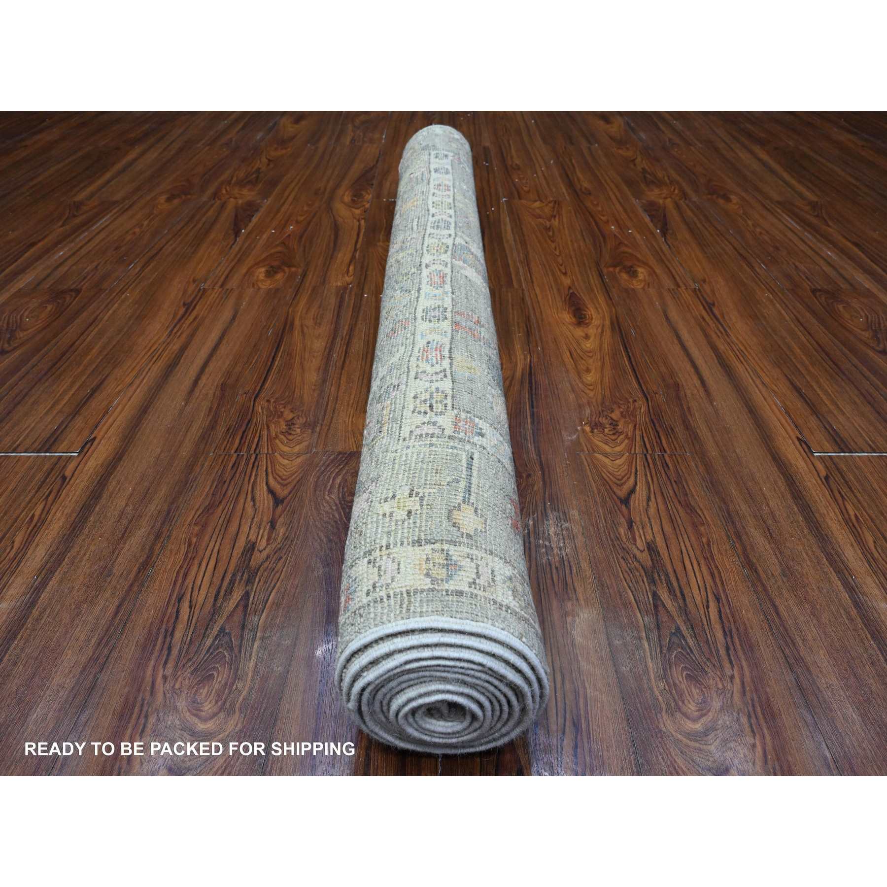 Oushak-And-Peshawar-Hand-Knotted-Rug-448235
