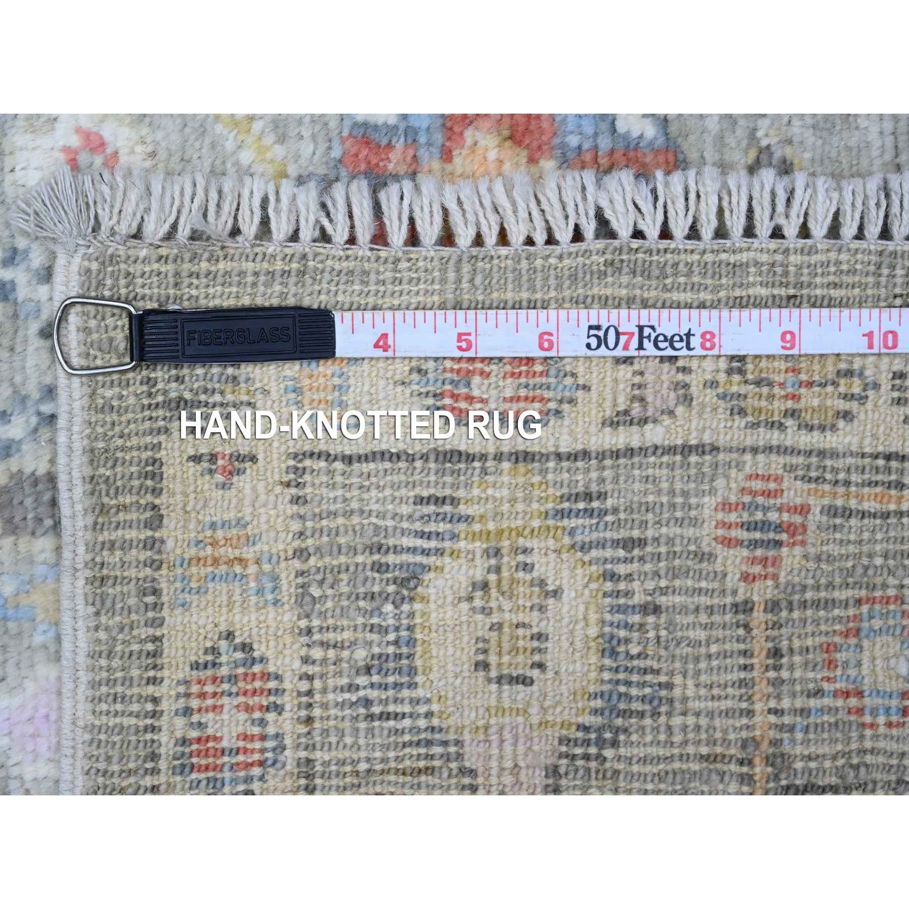 Oushak-And-Peshawar-Hand-Knotted-Rug-448235