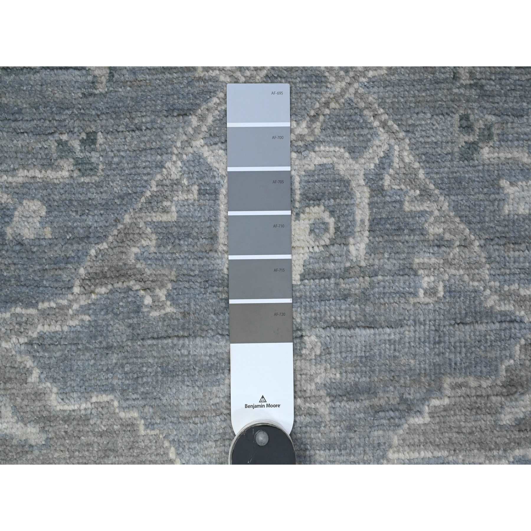 Oushak-And-Peshawar-Hand-Knotted-Rug-448365