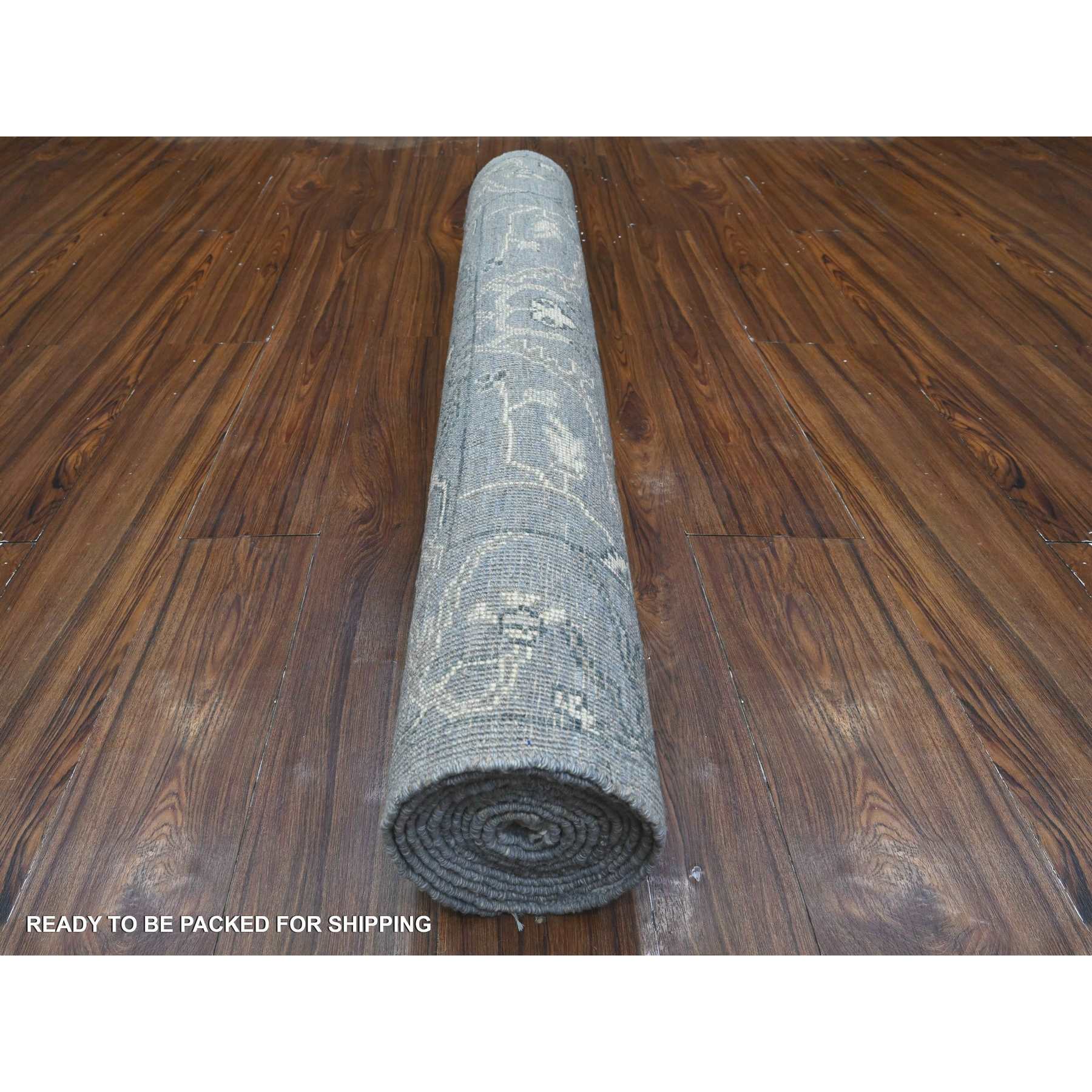 Oushak-And-Peshawar-Hand-Knotted-Rug-448365