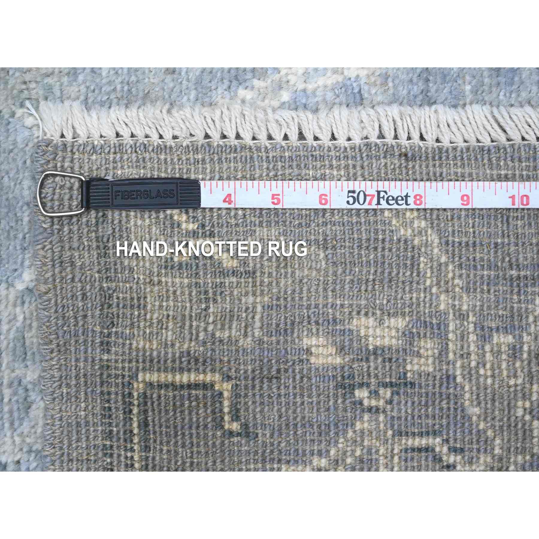 Oushak-And-Peshawar-Hand-Knotted-Rug-448365