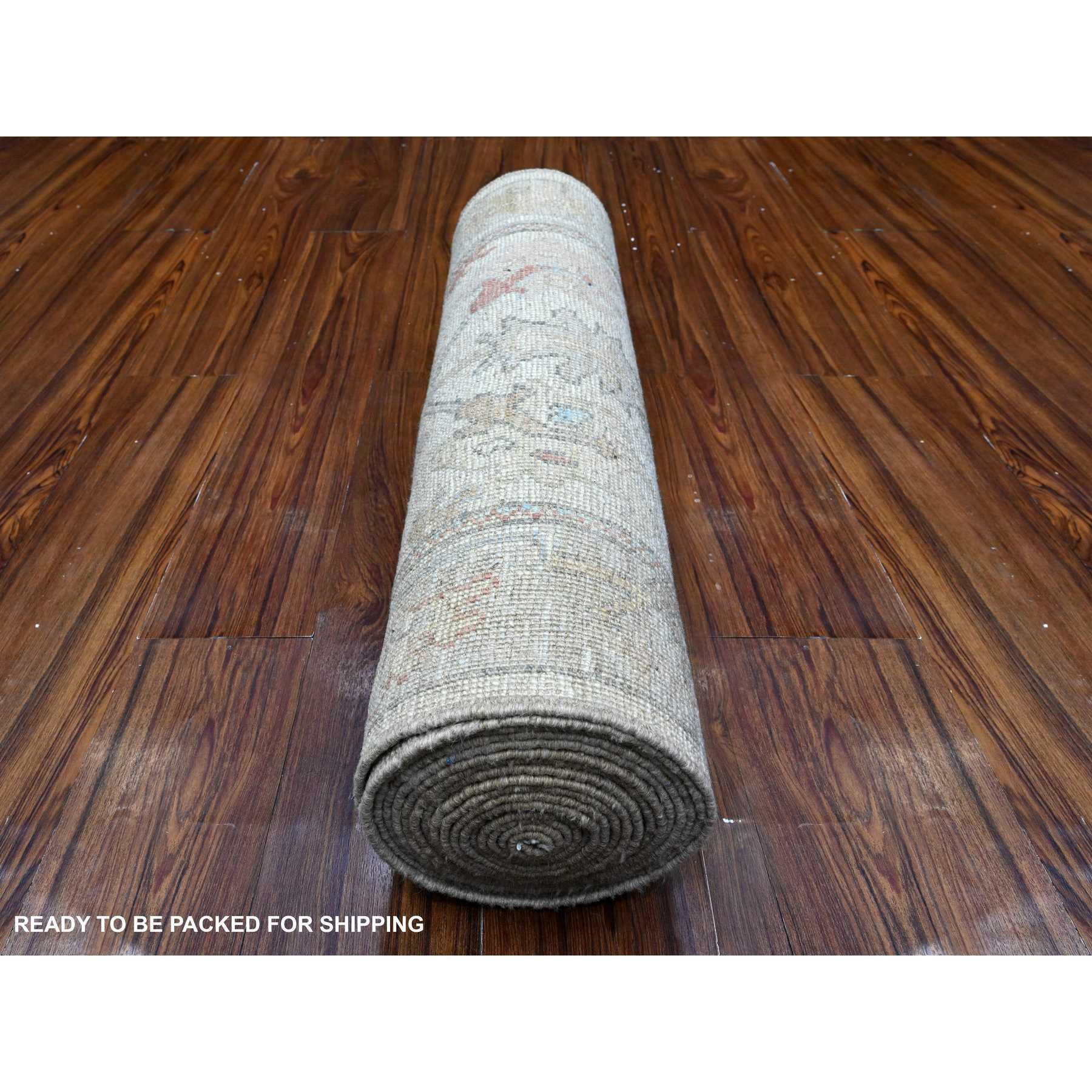 Oushak-And-Peshawar-Hand-Knotted-Rug-448385