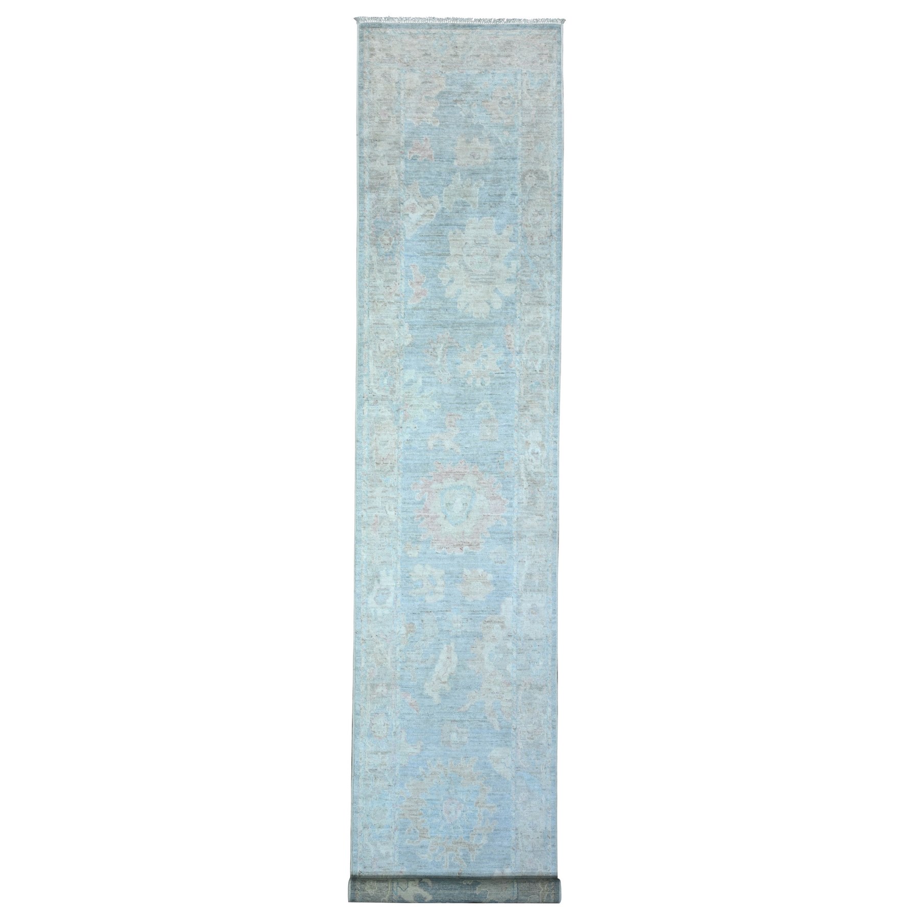 Oushak-And-Peshawar-Hand-Knotted-Rug-448390