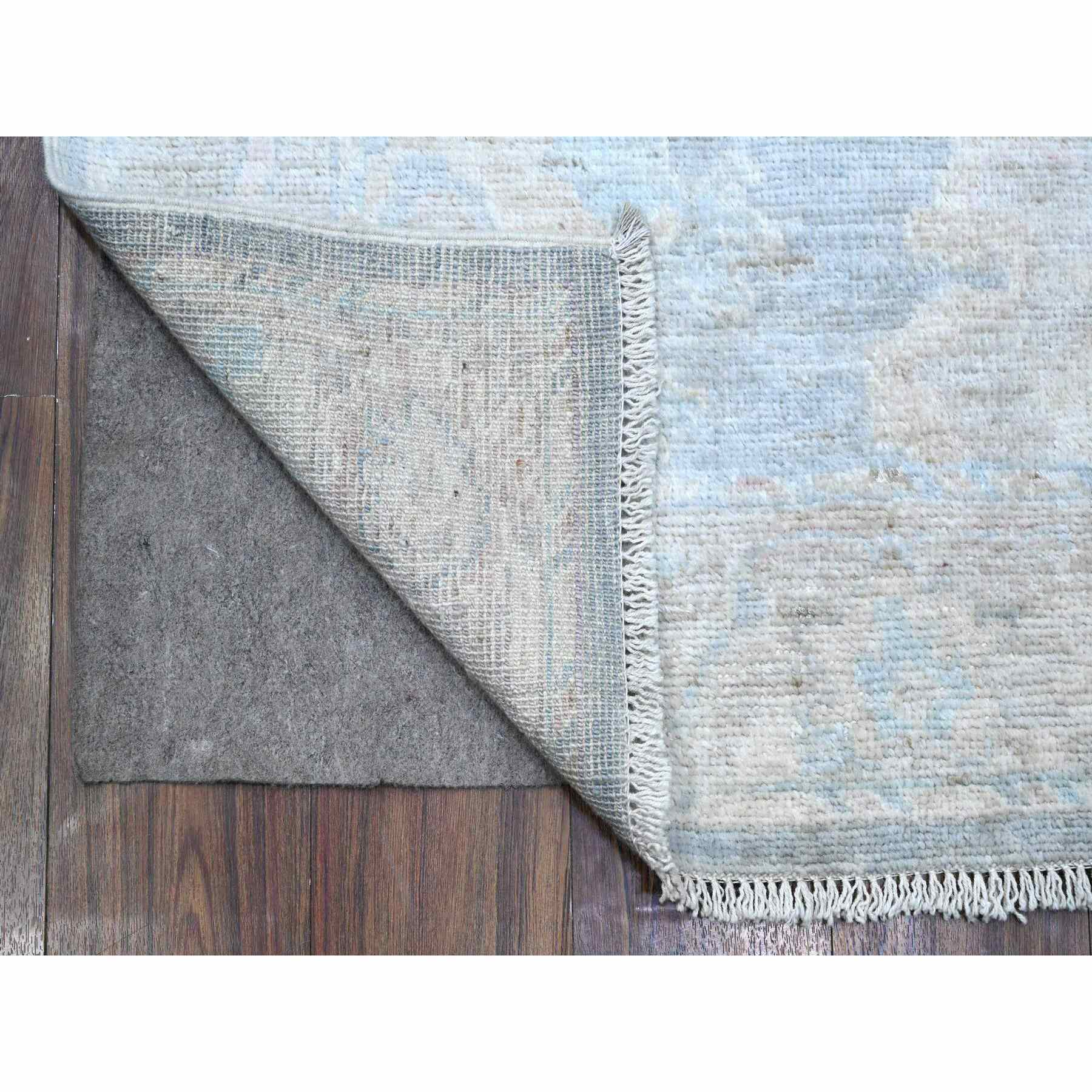 Oushak-And-Peshawar-Hand-Knotted-Rug-448390
