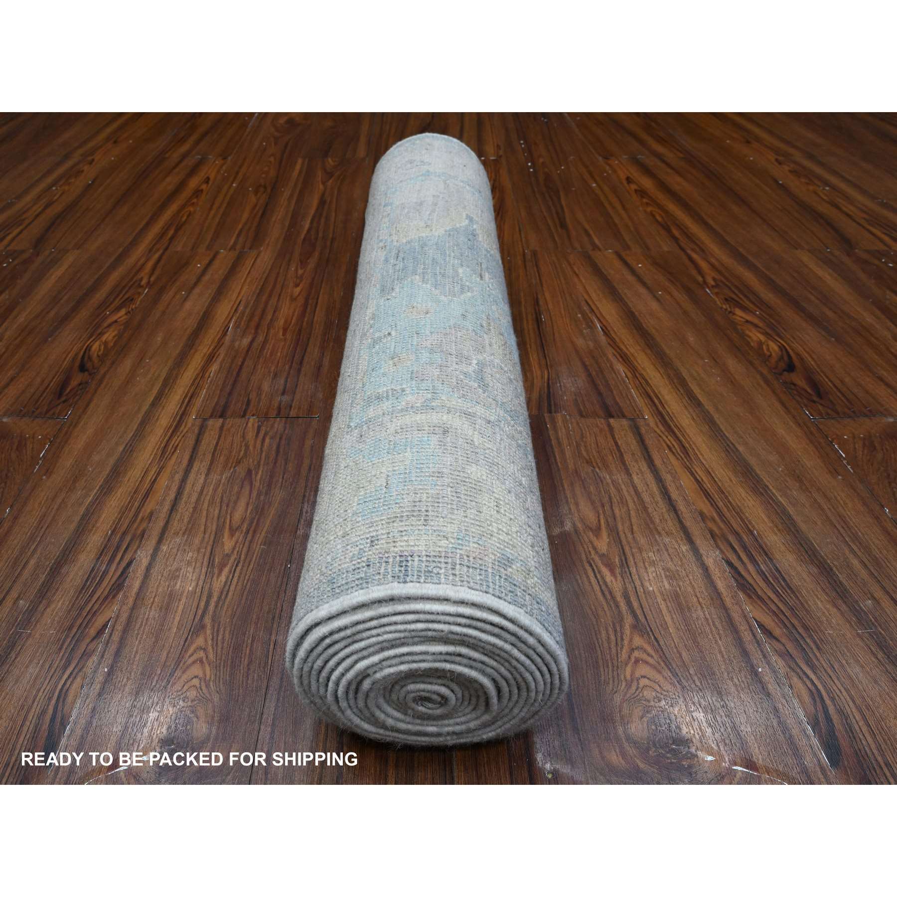 Oushak-And-Peshawar-Hand-Knotted-Rug-448390