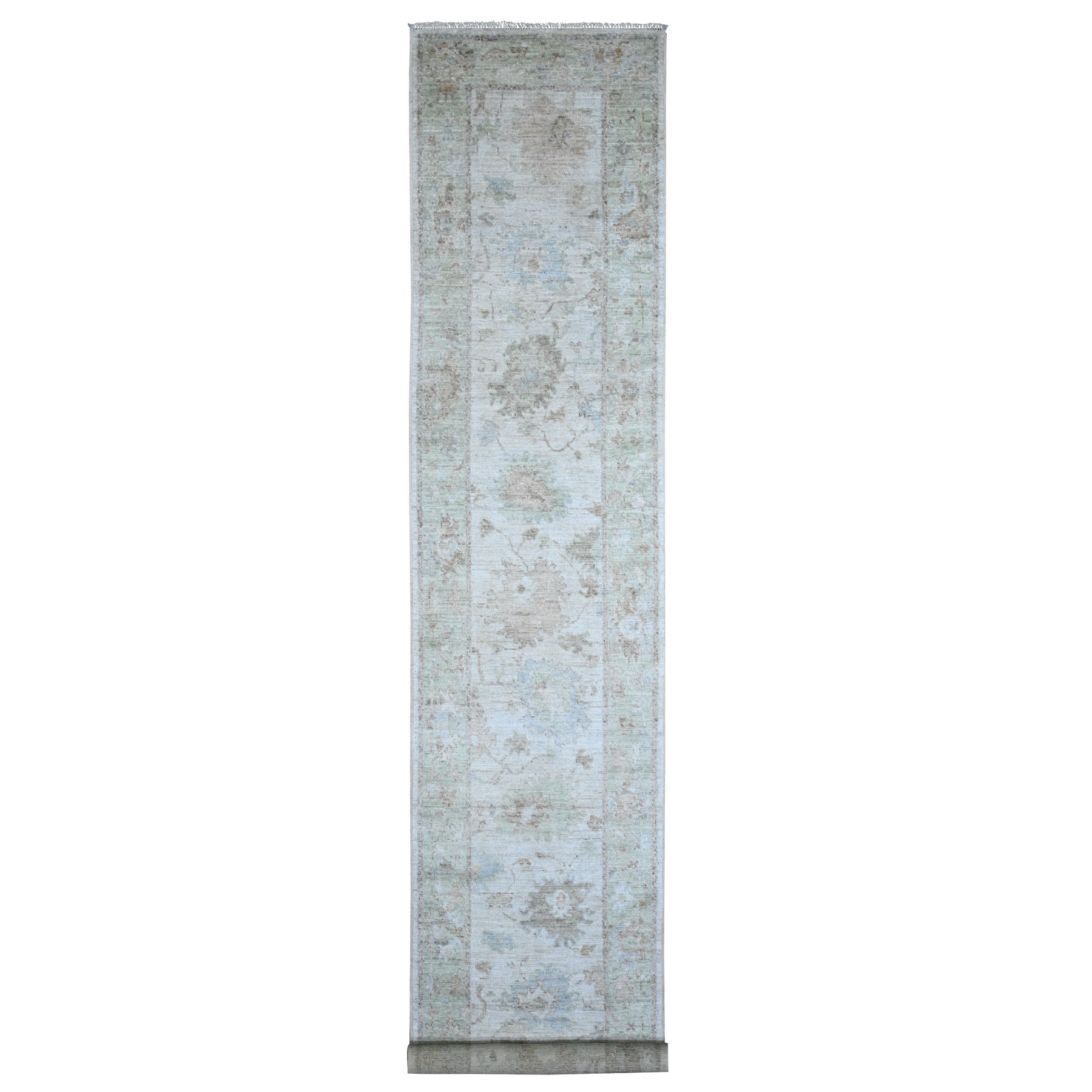 Oushak-And-Peshawar-Hand-Knotted-Rug-448395