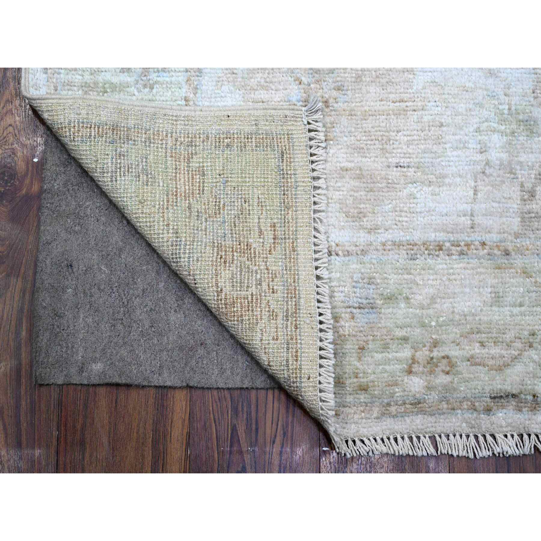 Oushak-And-Peshawar-Hand-Knotted-Rug-448395