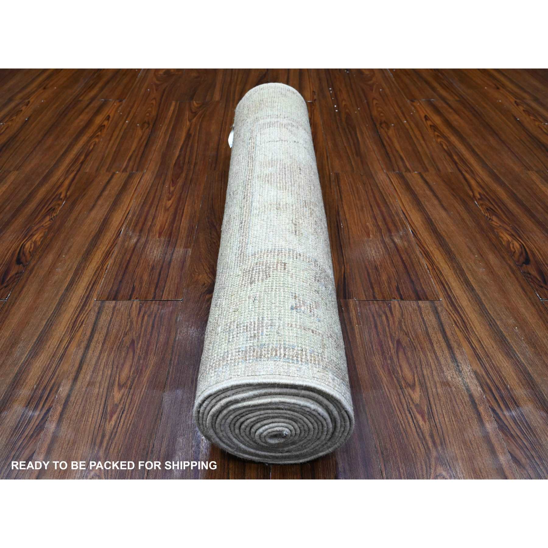 Oushak-And-Peshawar-Hand-Knotted-Rug-448395