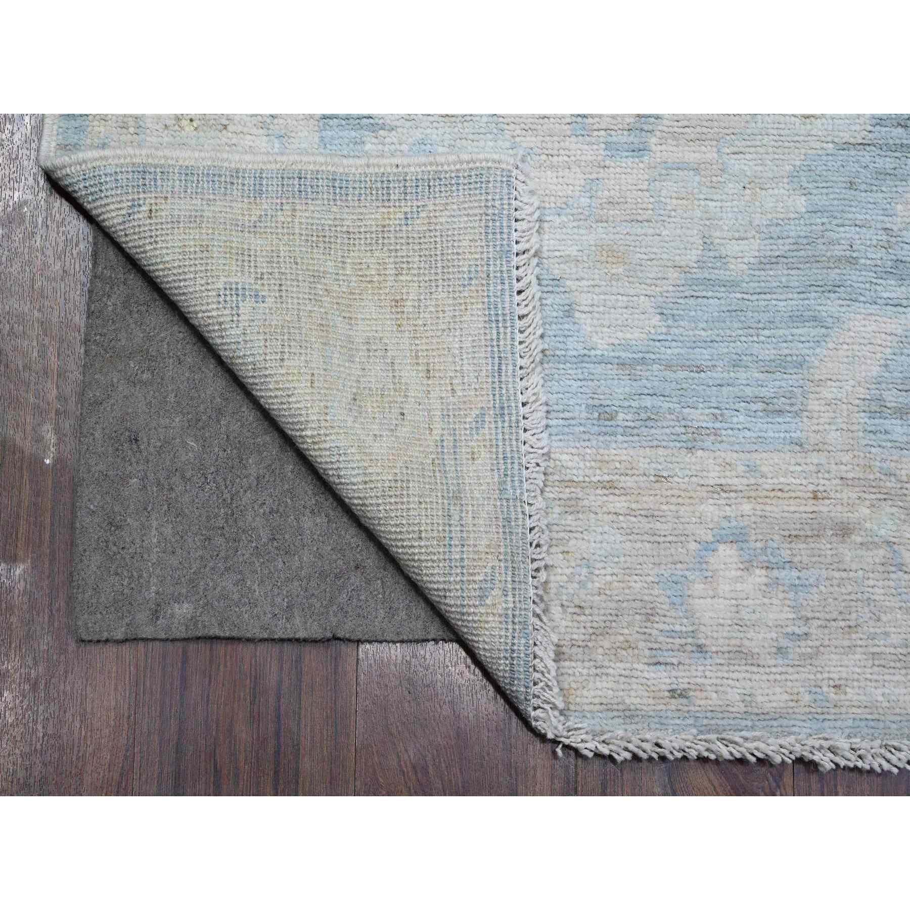 Oushak-And-Peshawar-Hand-Knotted-Rug-448405