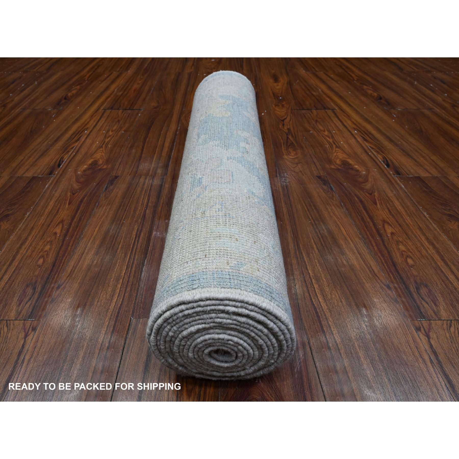 Oushak-And-Peshawar-Hand-Knotted-Rug-448405