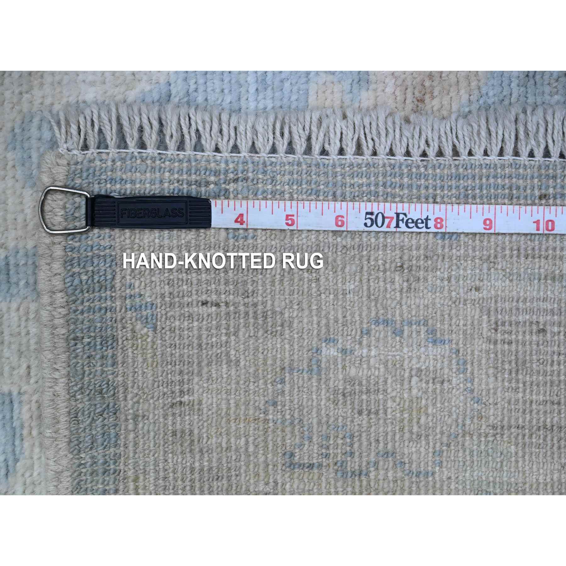 Oushak-And-Peshawar-Hand-Knotted-Rug-448405