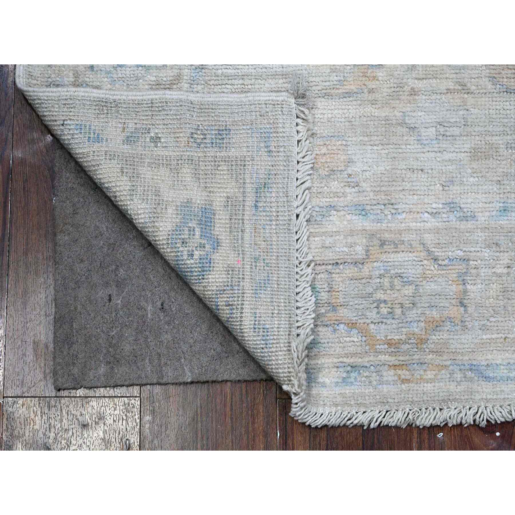 Oushak-And-Peshawar-Hand-Knotted-Rug-448430