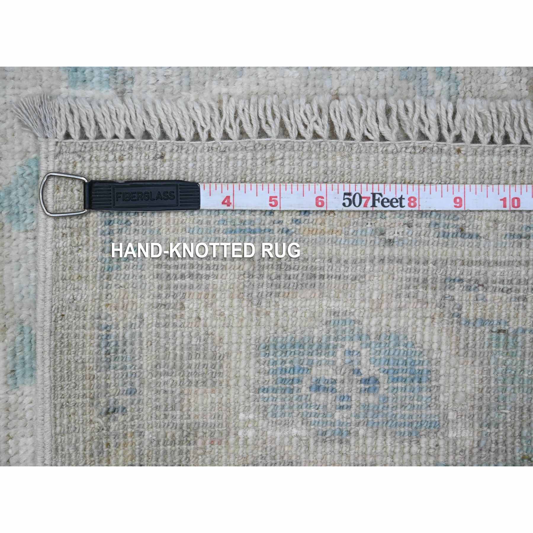 Oushak-And-Peshawar-Hand-Knotted-Rug-448430