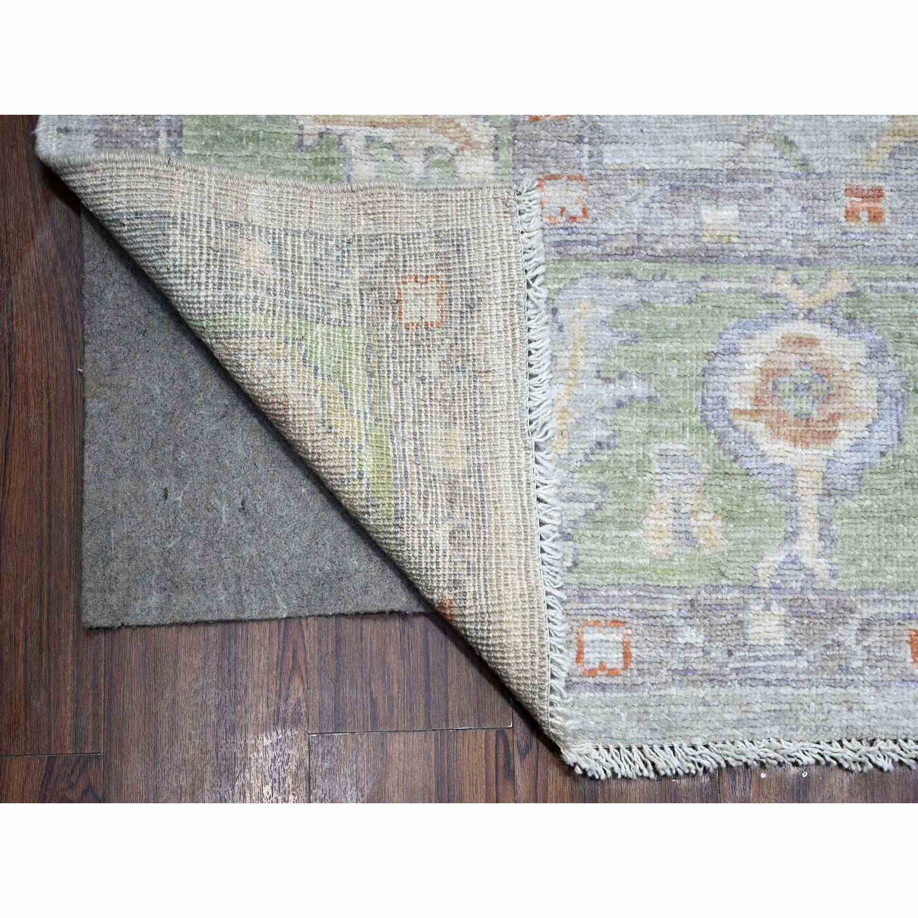 Oushak-And-Peshawar-Hand-Knotted-Rug-448480