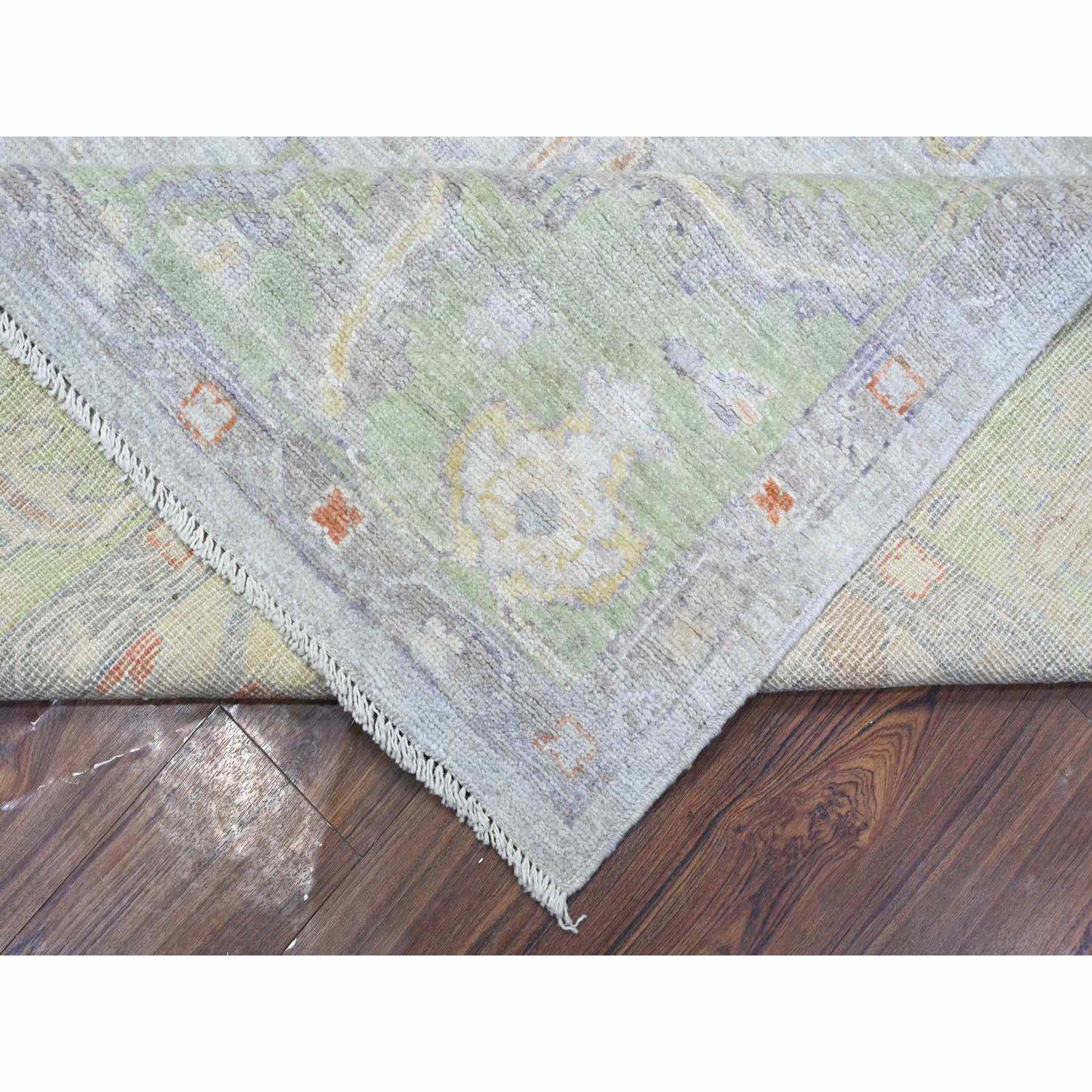 Oushak-And-Peshawar-Hand-Knotted-Rug-448480