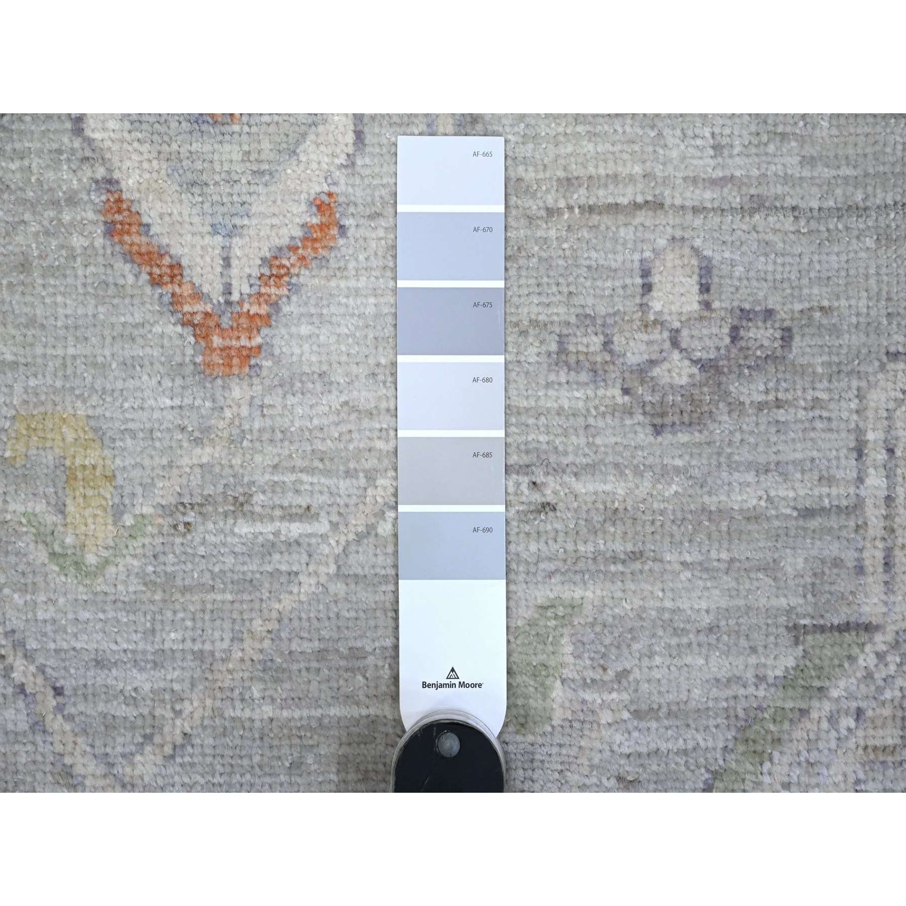 Oushak-And-Peshawar-Hand-Knotted-Rug-448480