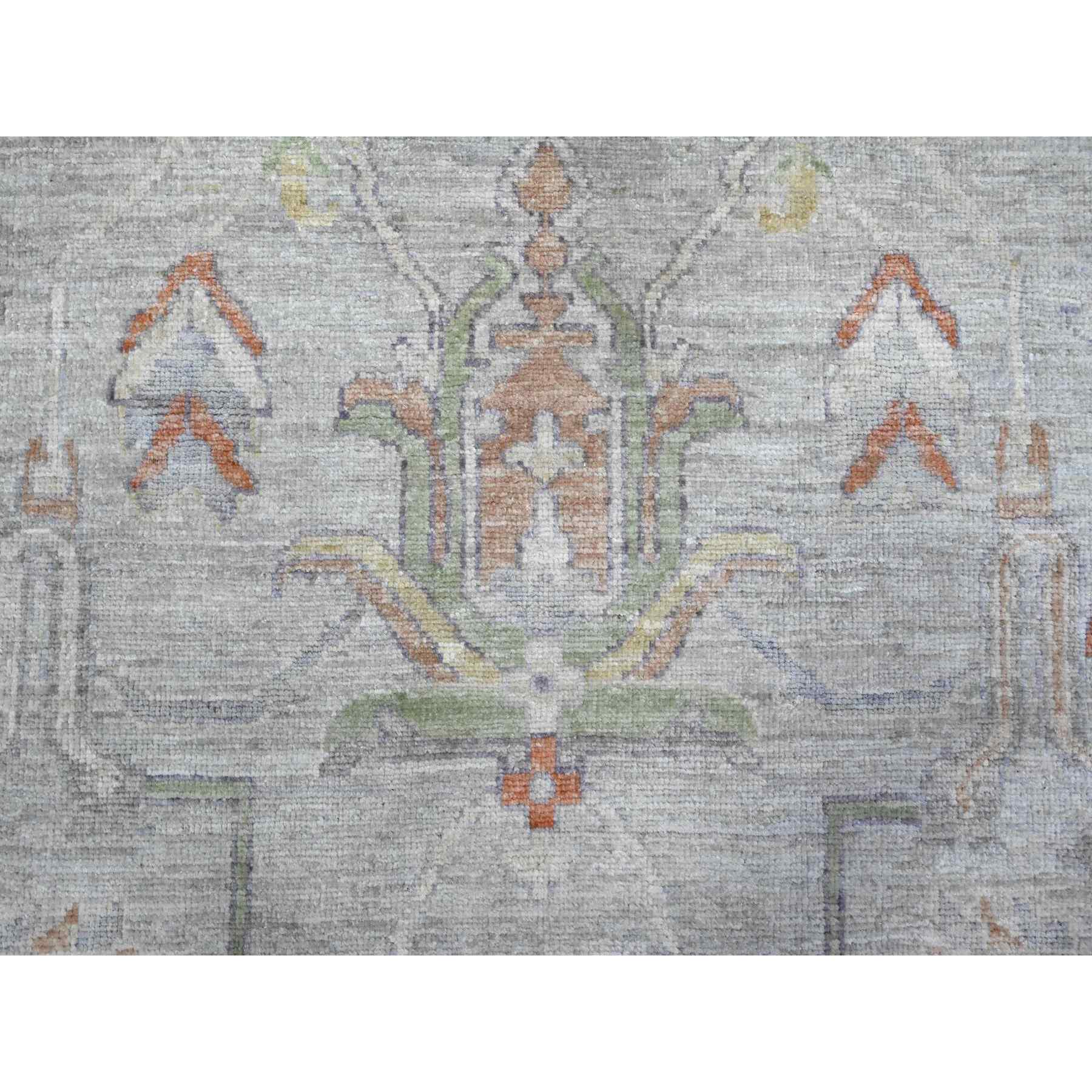 Oushak-And-Peshawar-Hand-Knotted-Rug-448480