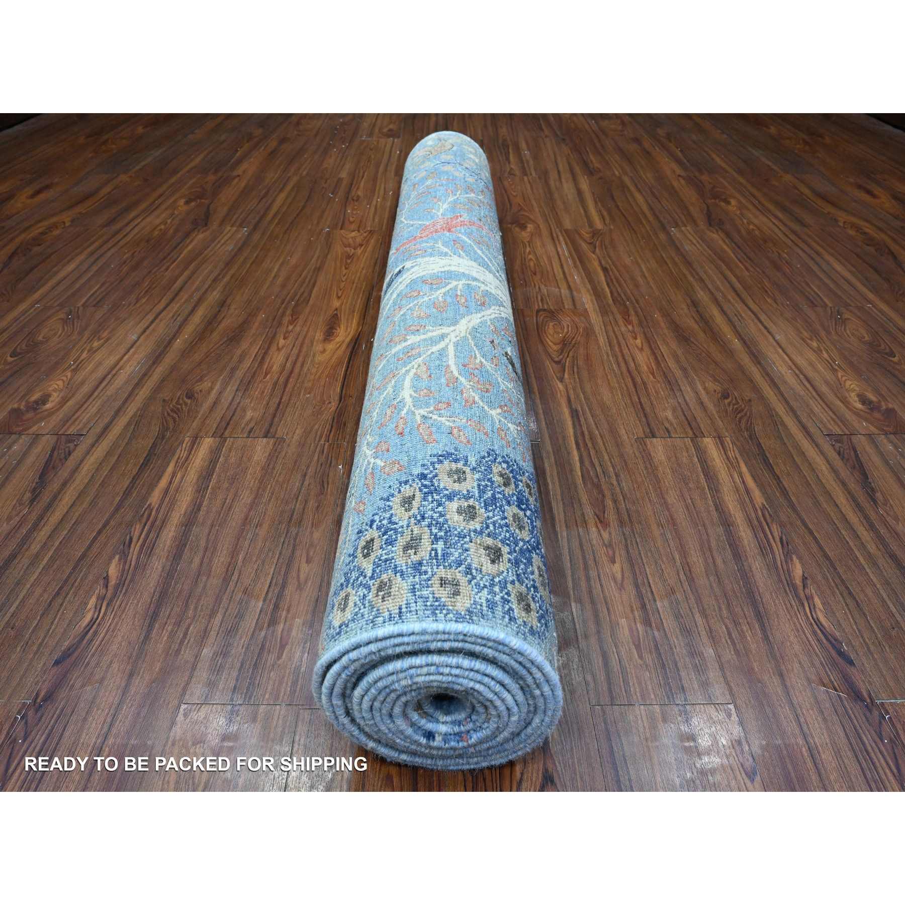 Oushak-And-Peshawar-Hand-Knotted-Rug-448485