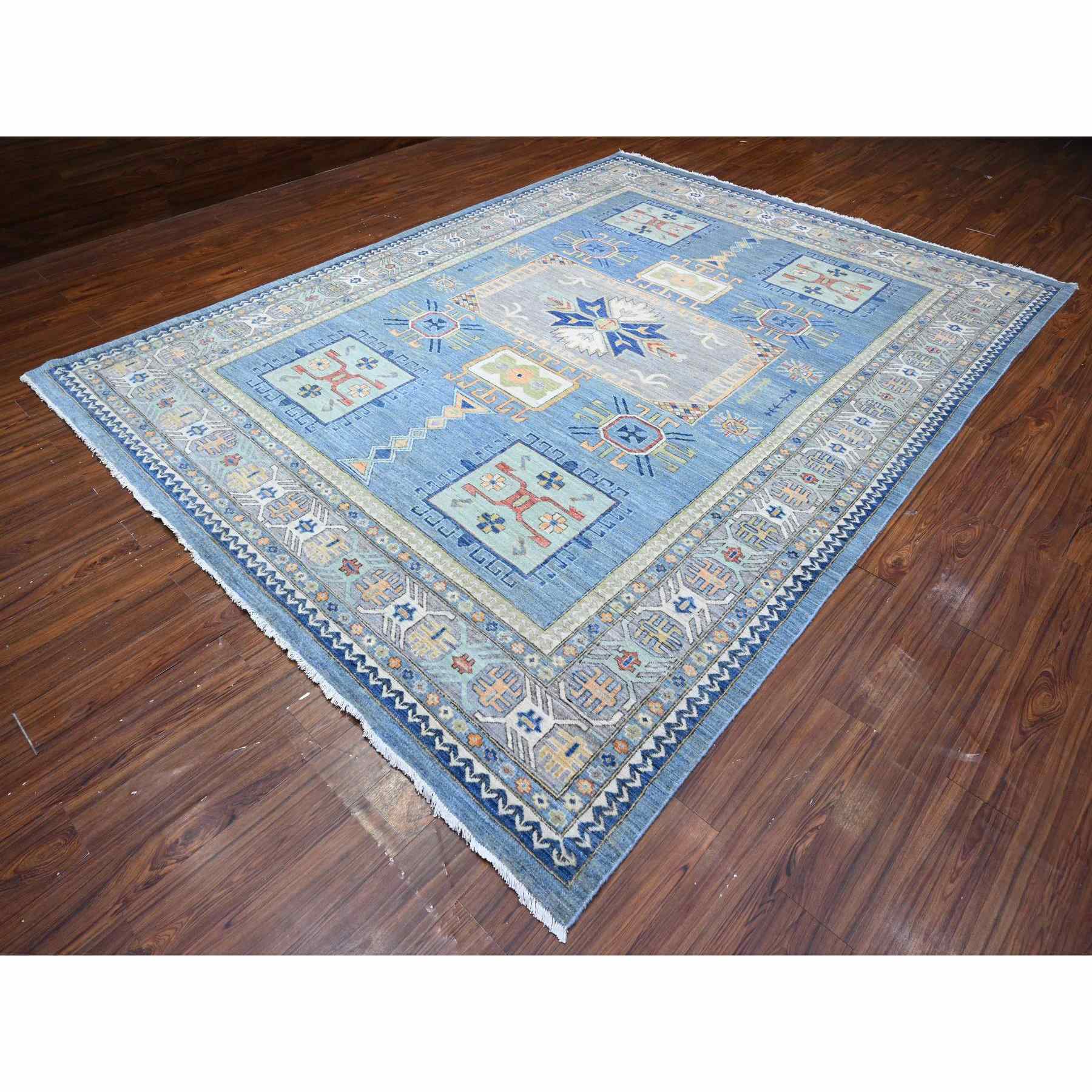 Oushak-And-Peshawar-Hand-Knotted-Rug-448525