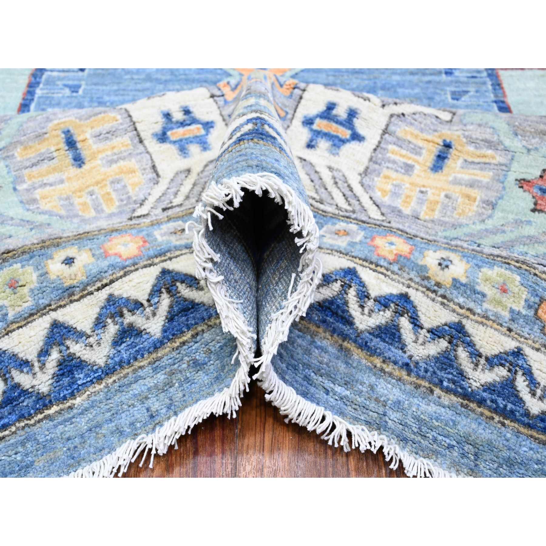 Oushak-And-Peshawar-Hand-Knotted-Rug-448525