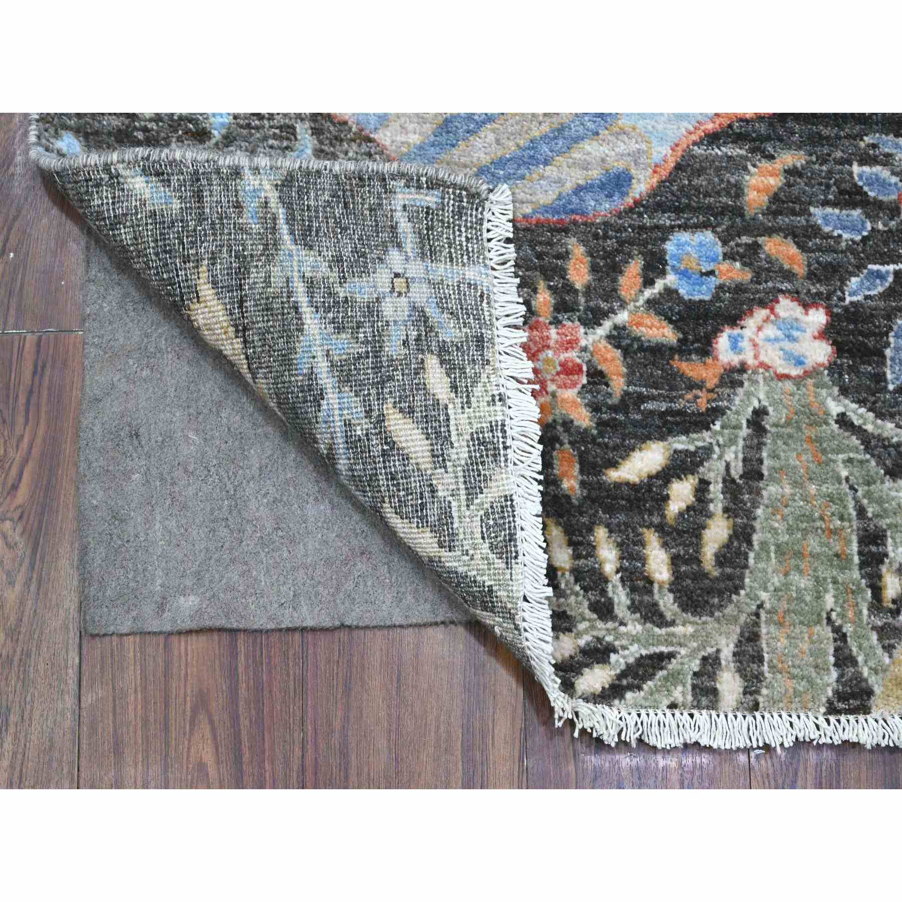 Oushak-And-Peshawar-Hand-Knotted-Rug-448545