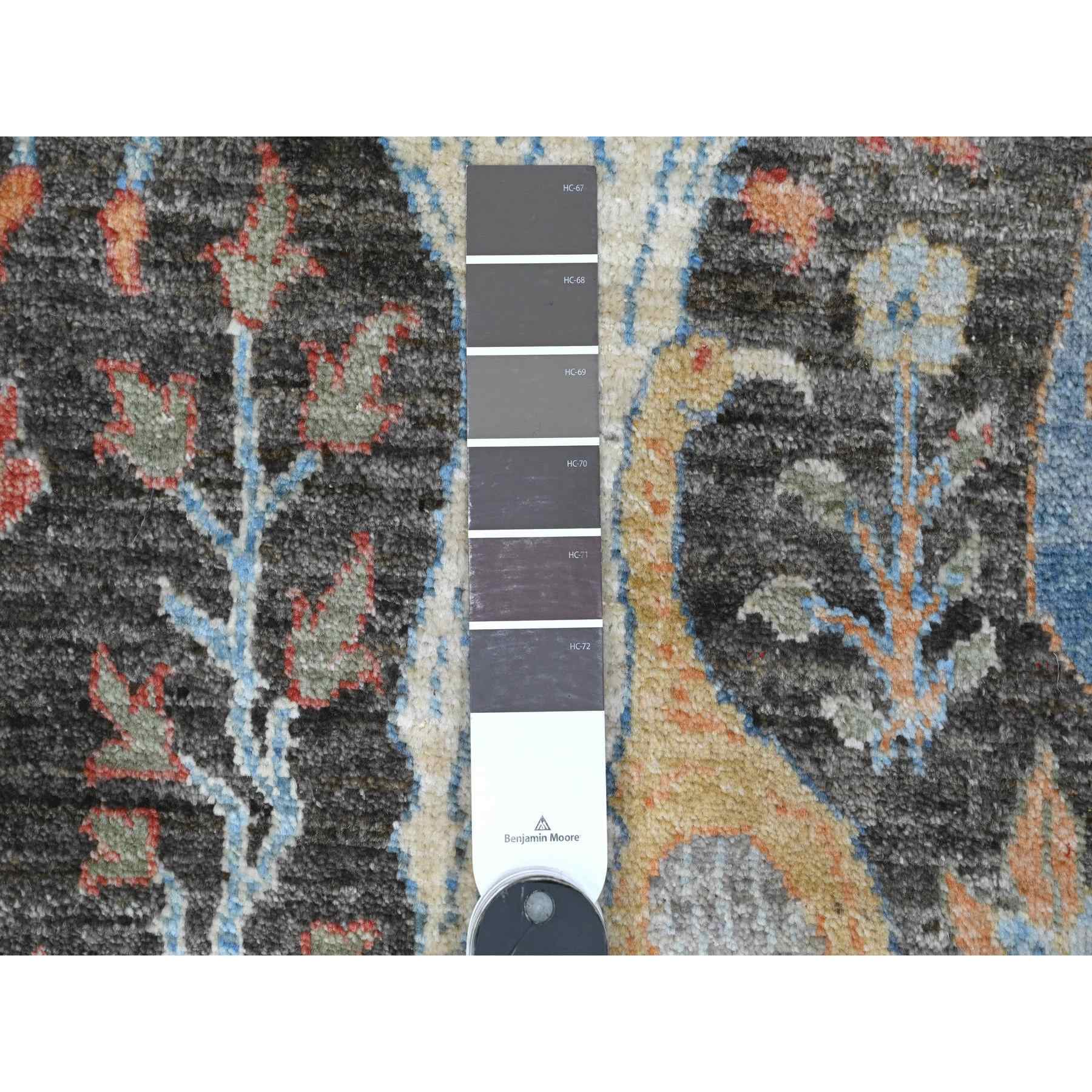 Oushak-And-Peshawar-Hand-Knotted-Rug-448545