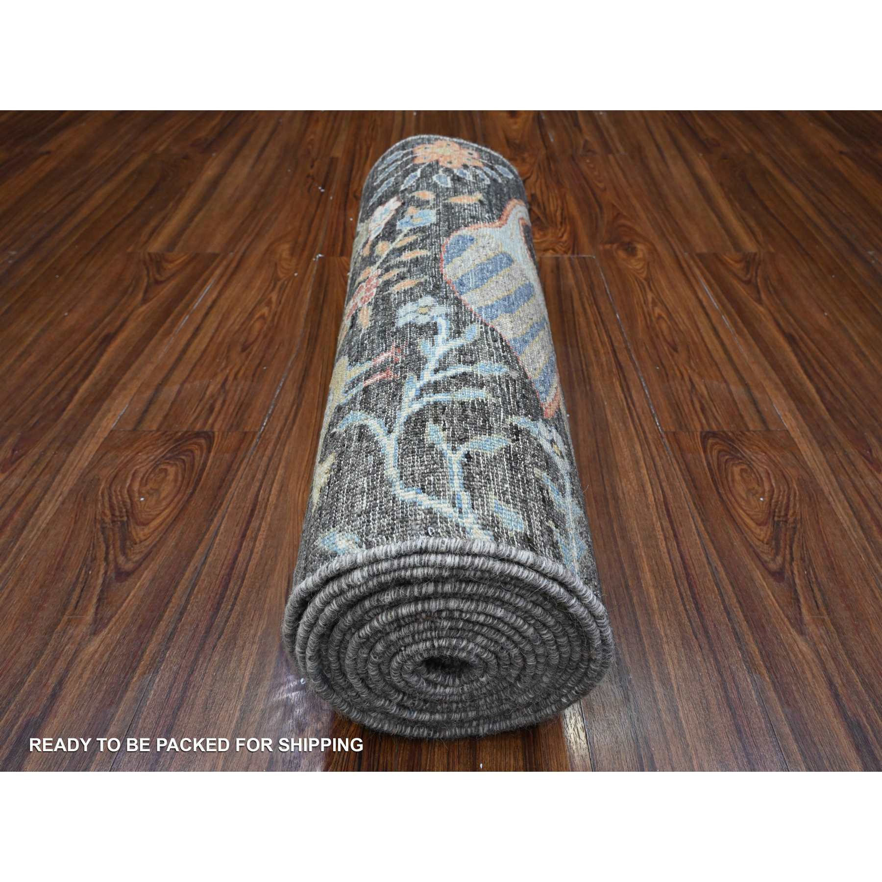 Oushak-And-Peshawar-Hand-Knotted-Rug-448545