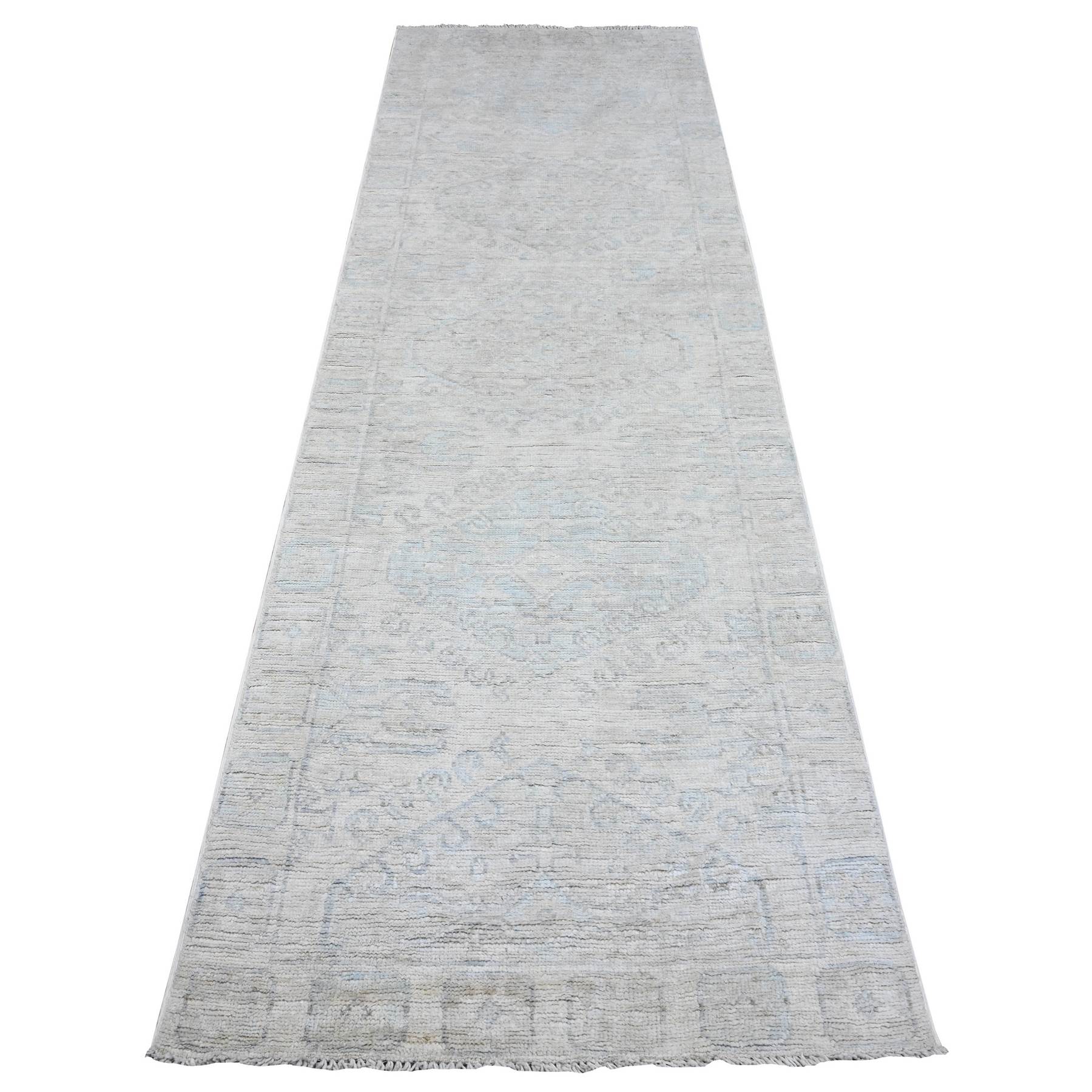 Oushak-And-Peshawar-Hand-Knotted-Rug-448605