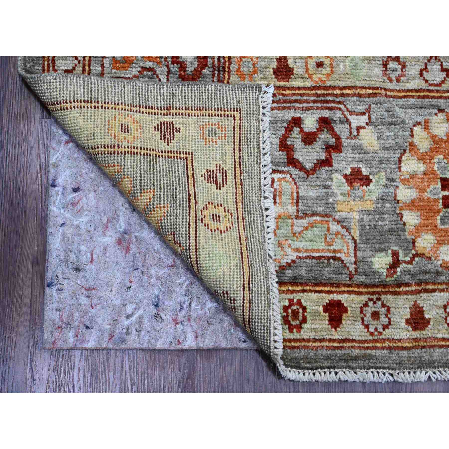 Oushak-And-Peshawar-Hand-Knotted-Rug-448795