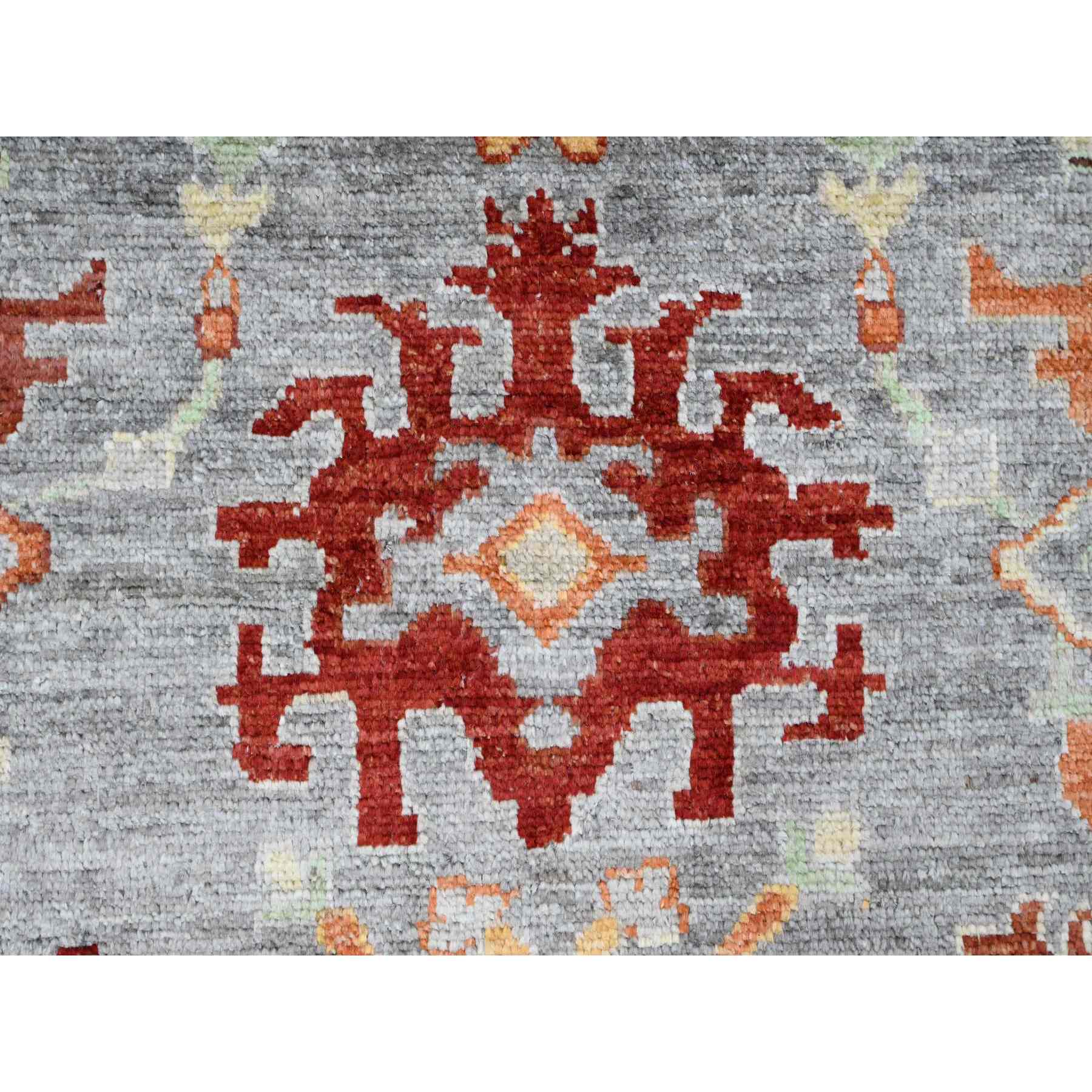 Oushak-And-Peshawar-Hand-Knotted-Rug-448795
