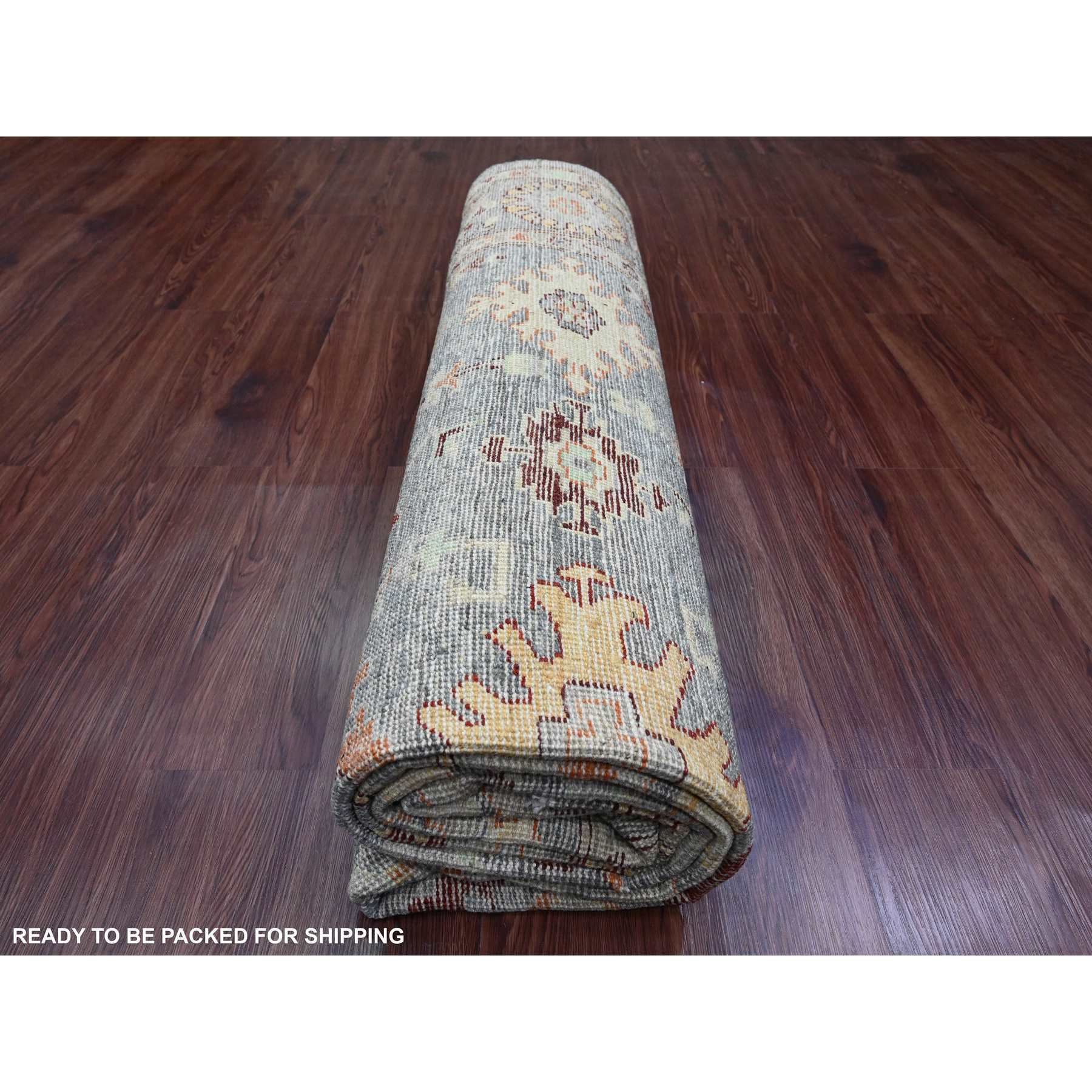 Oushak-And-Peshawar-Hand-Knotted-Rug-448795