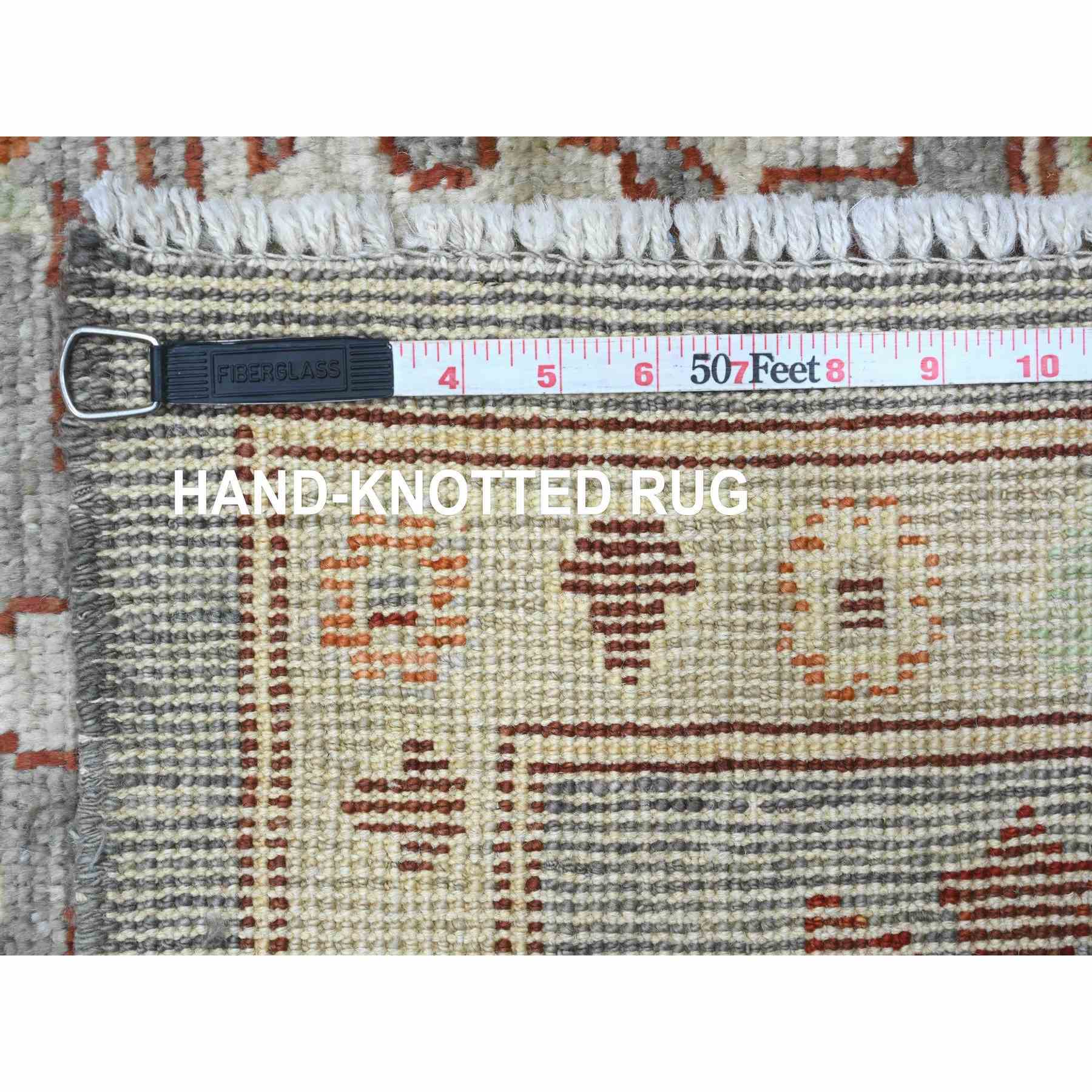Oushak-And-Peshawar-Hand-Knotted-Rug-448795