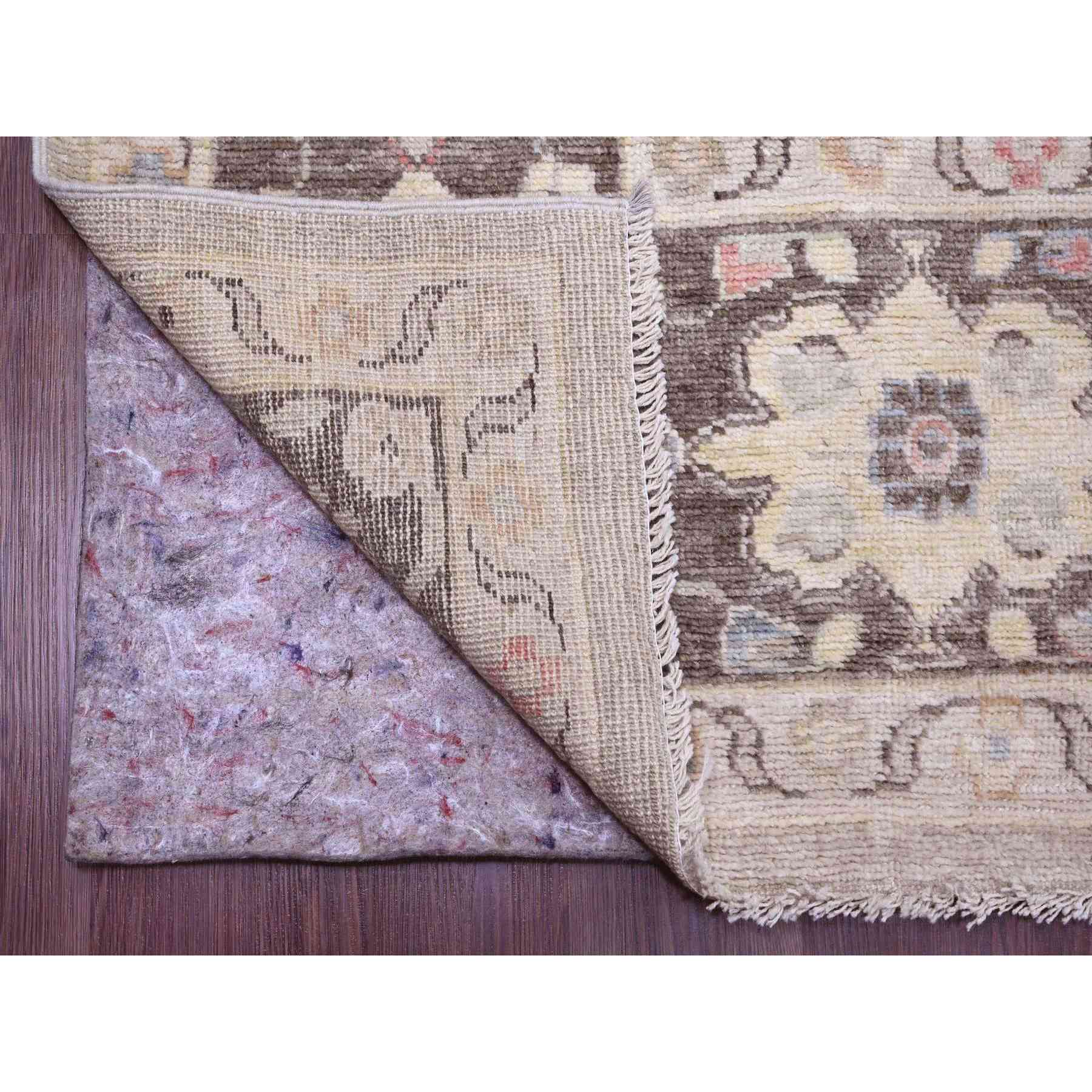 Oushak-And-Peshawar-Hand-Knotted-Rug-448800