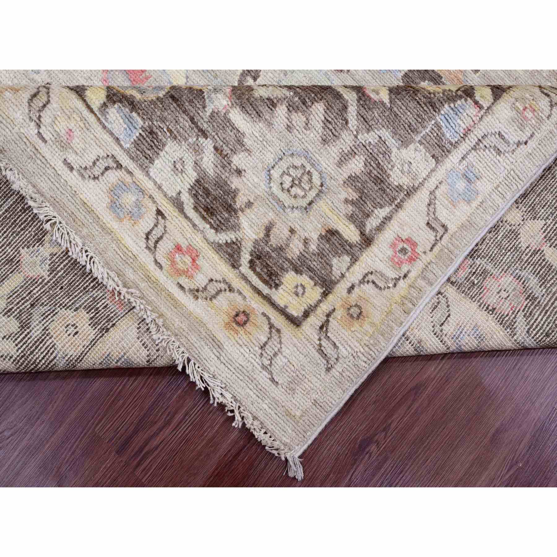Oushak-And-Peshawar-Hand-Knotted-Rug-448800