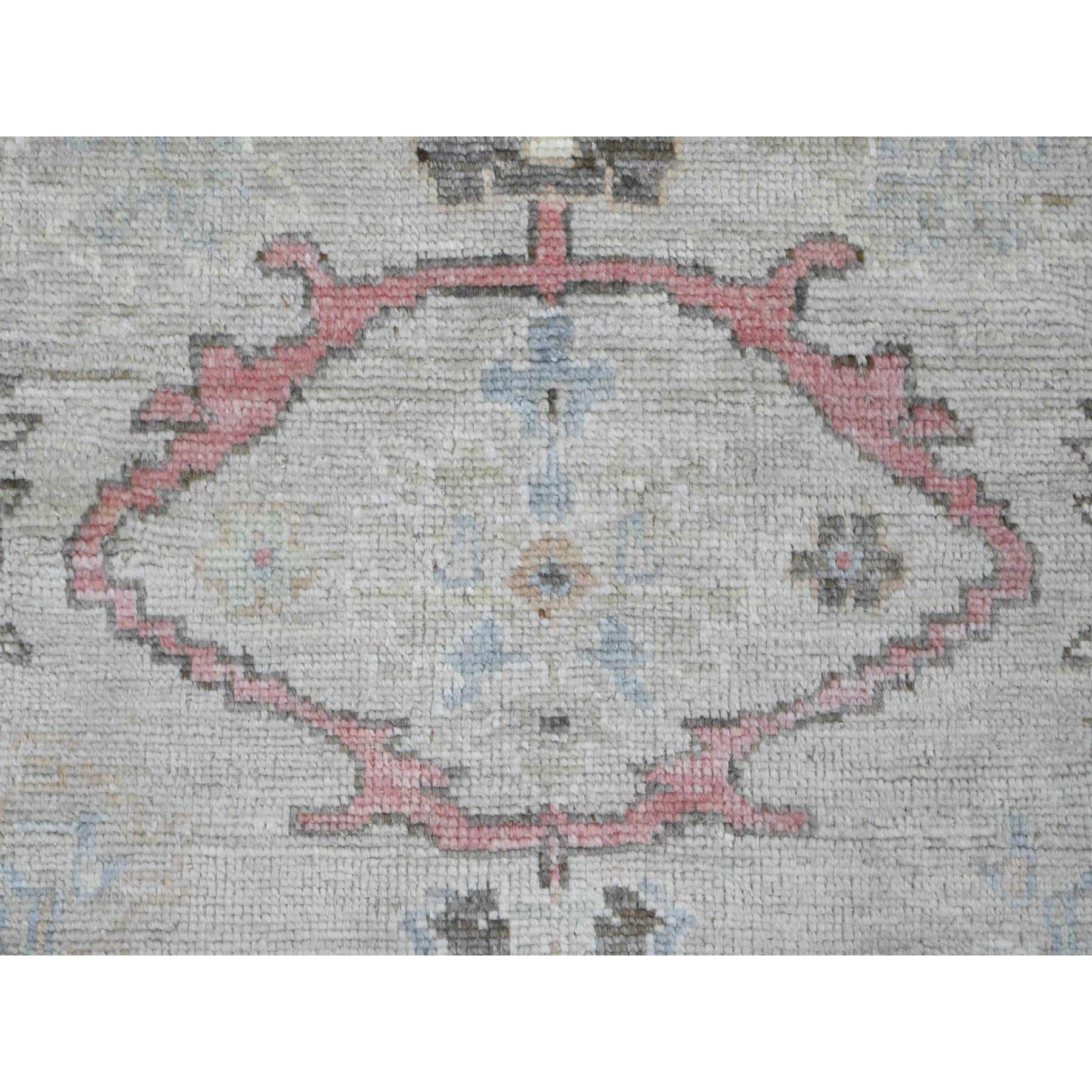 Oushak-And-Peshawar-Hand-Knotted-Rug-448800