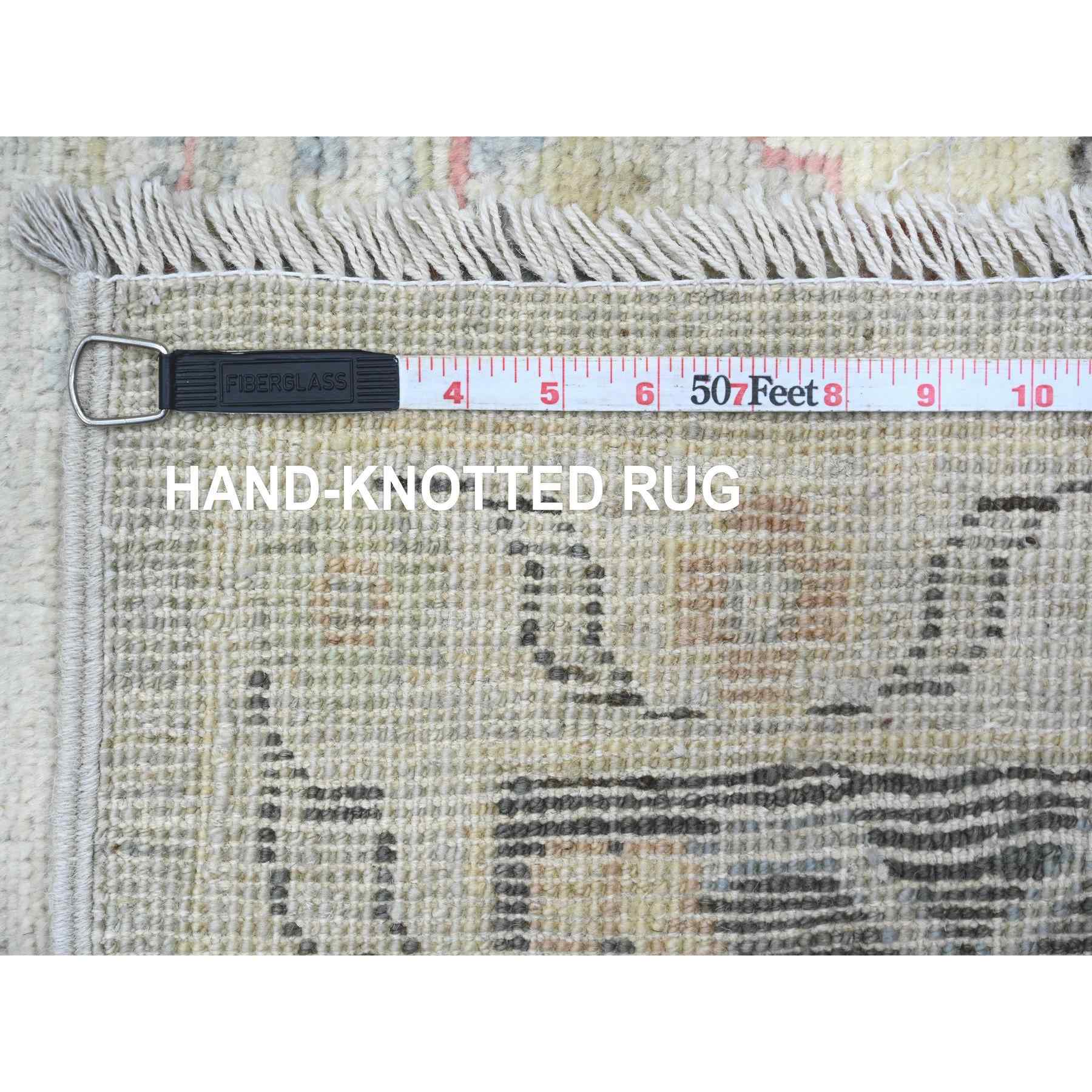 Oushak-And-Peshawar-Hand-Knotted-Rug-448800