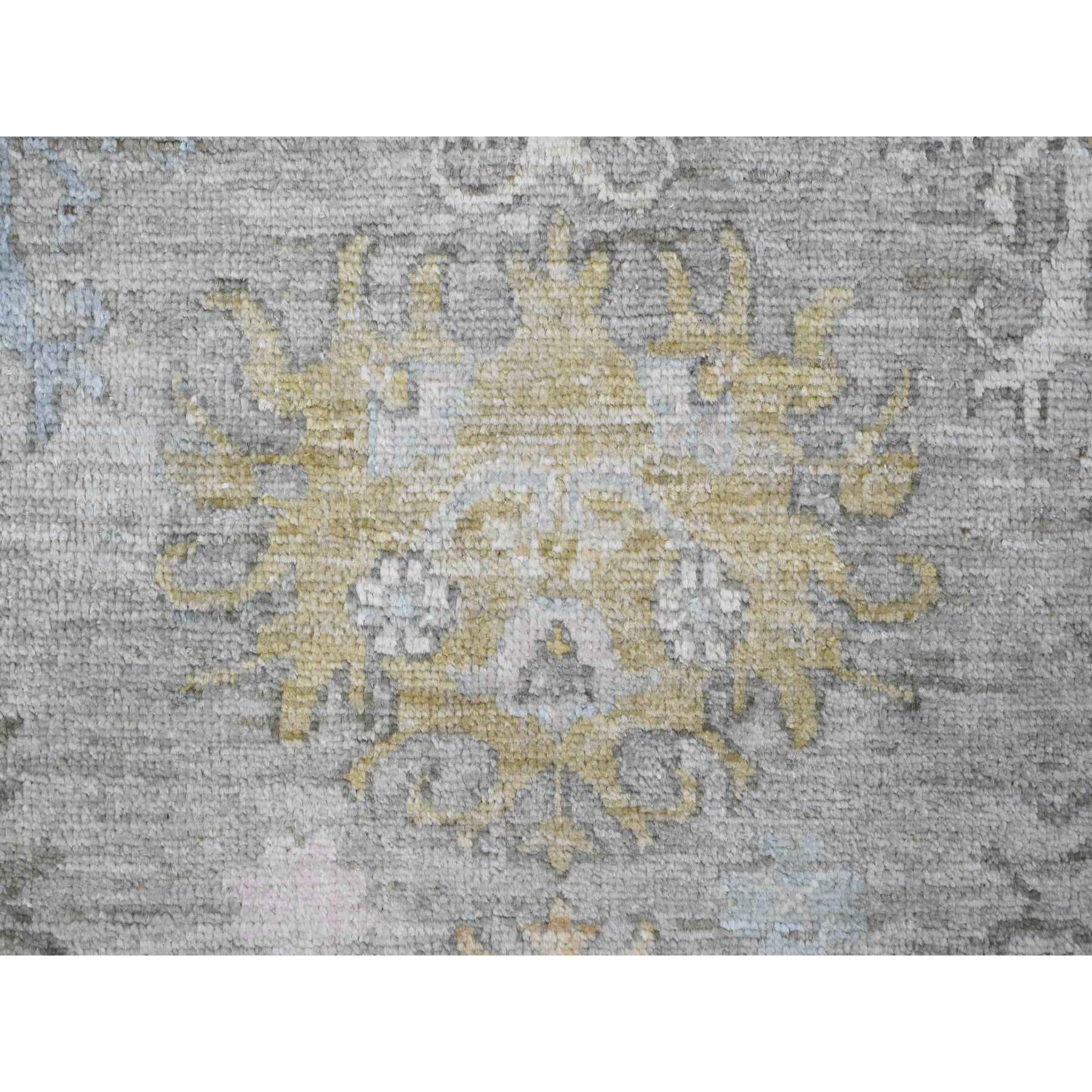 Oushak-And-Peshawar-Hand-Knotted-Rug-448845