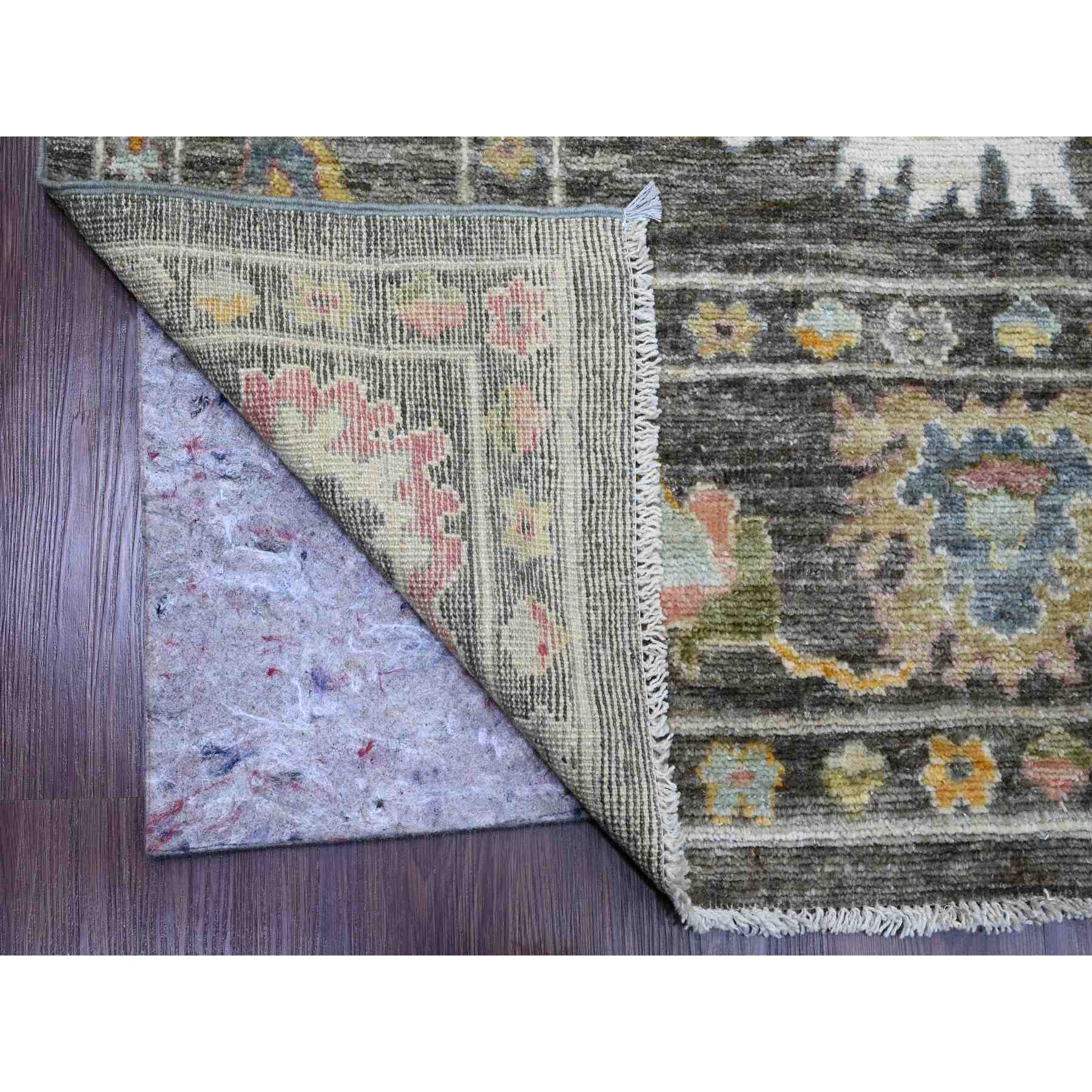 Oushak-And-Peshawar-Hand-Knotted-Rug-448885