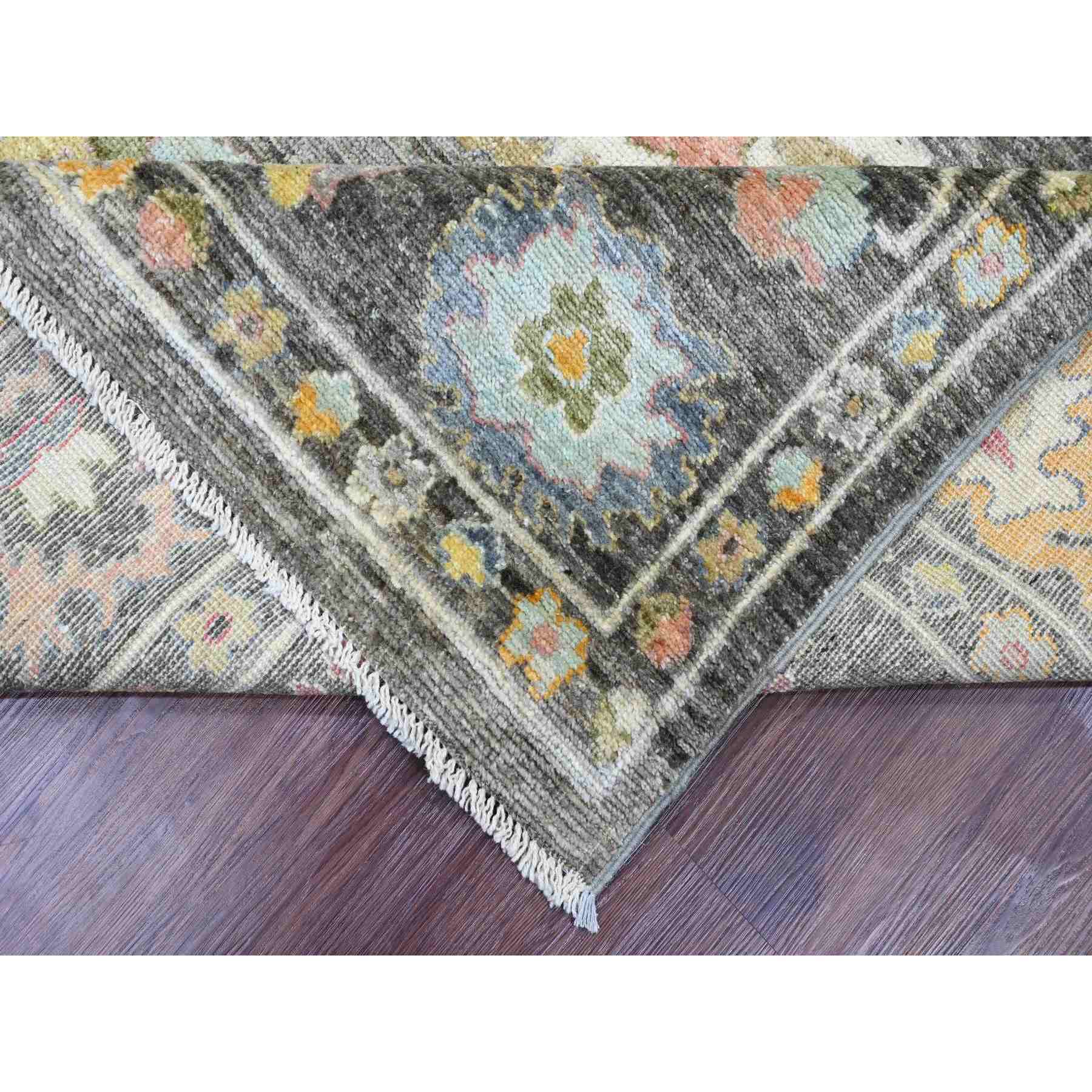 Oushak-And-Peshawar-Hand-Knotted-Rug-448885